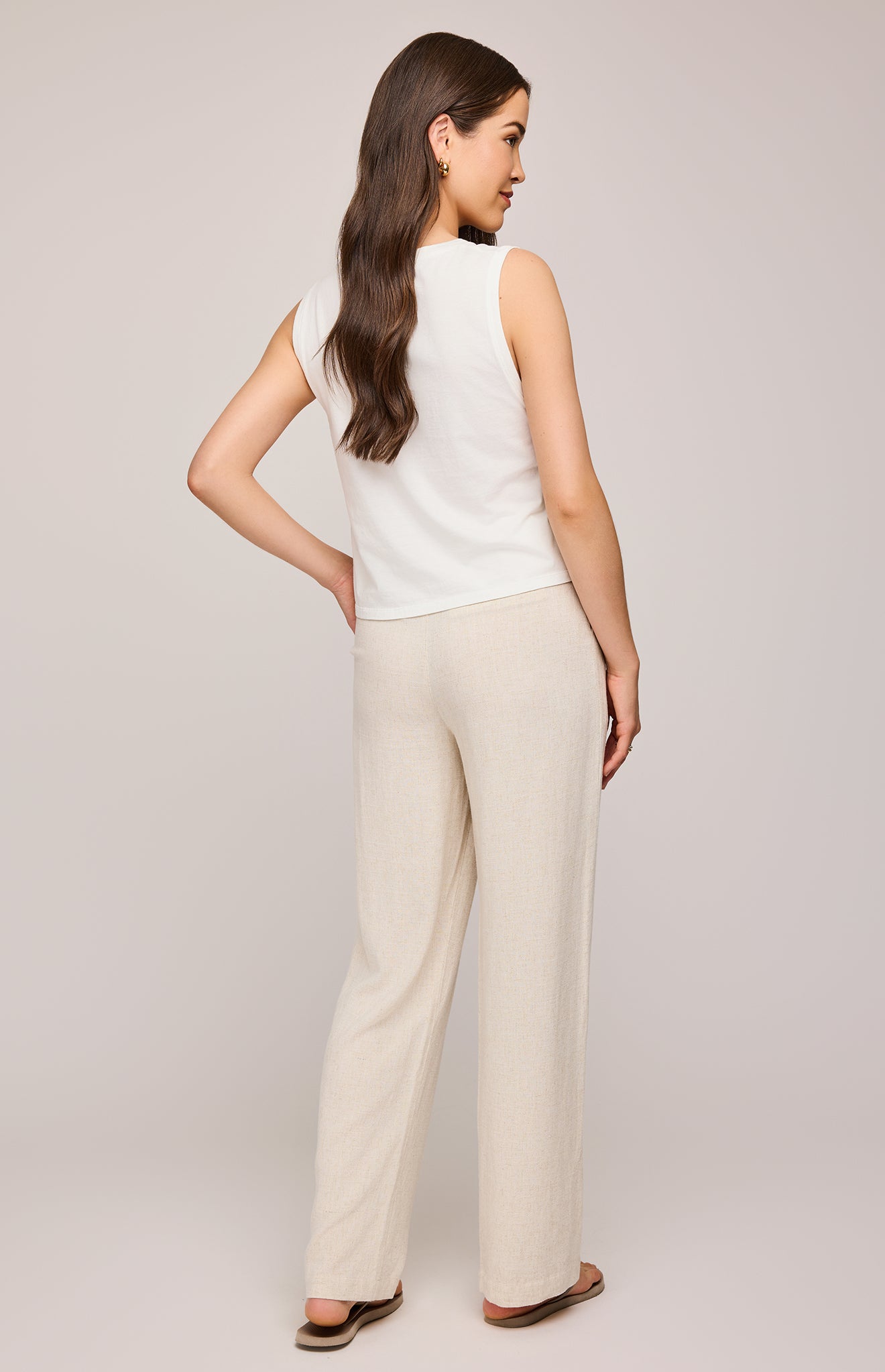 GENTLE FAWN ELLIOT TROUSERS - LINEN - LAST SIZE L
