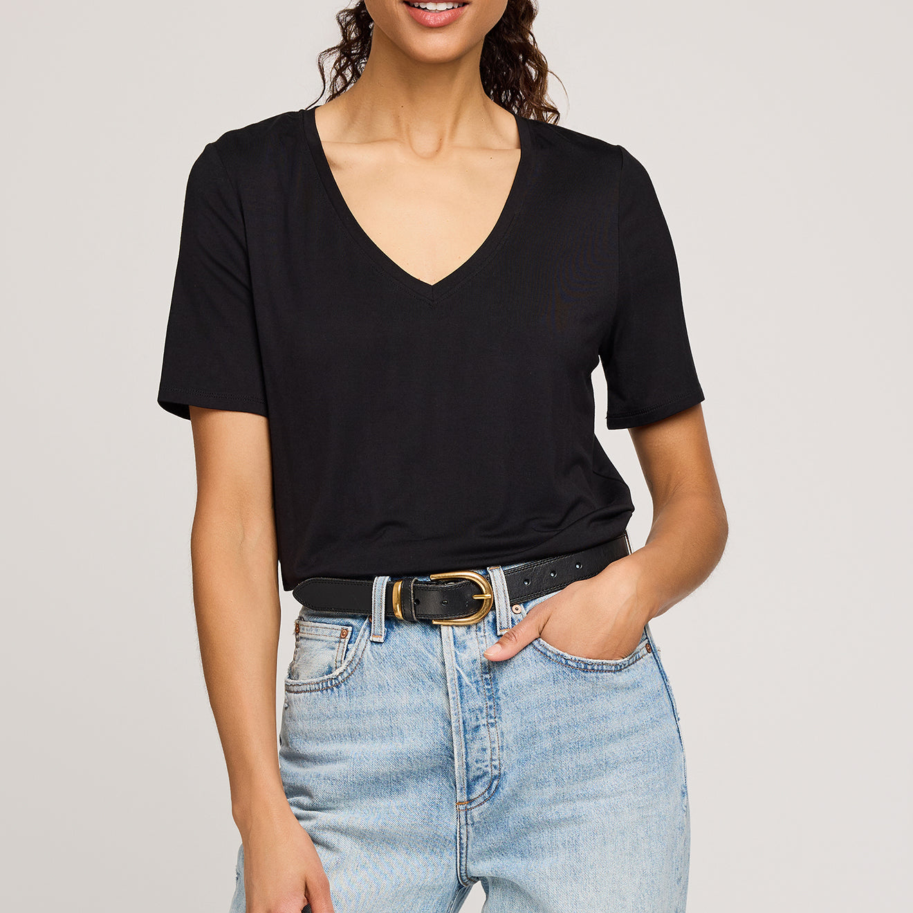 GENTLE FAWN JAMIE TEE - BLACK