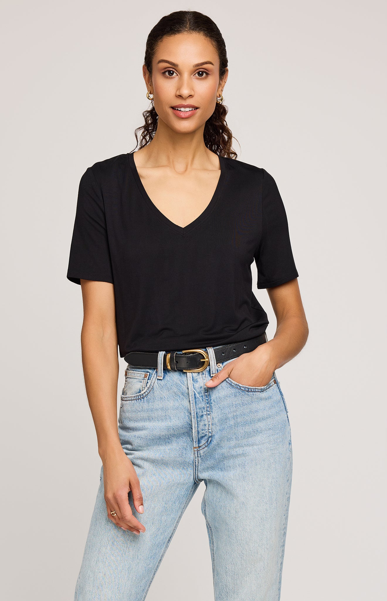 GENTLE FAWN JAMIE TEE - BLACK