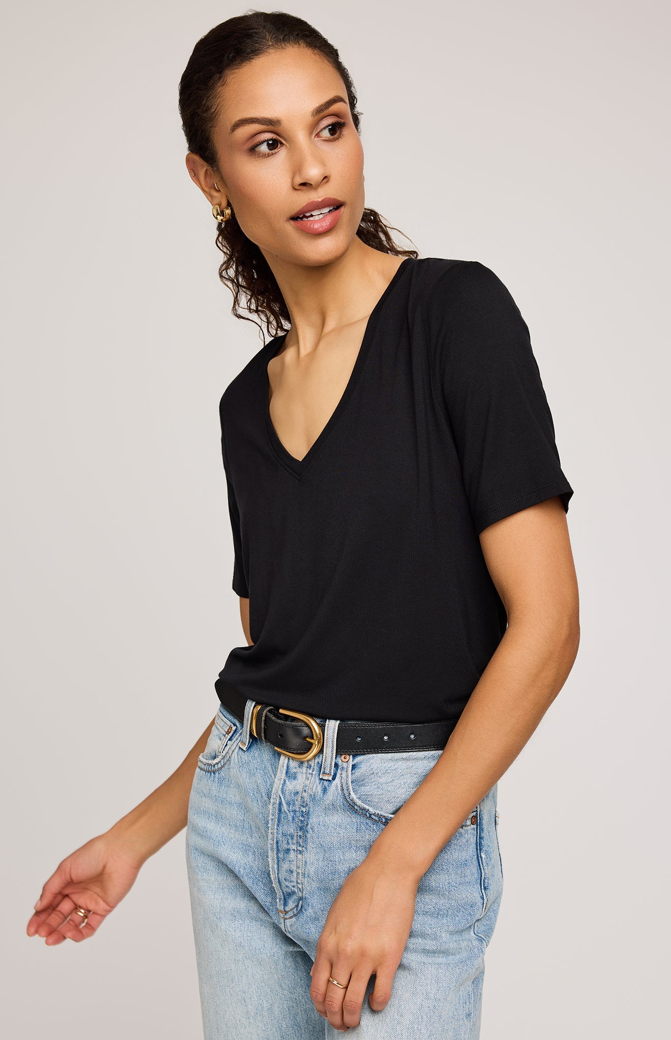 GENTLE FAWN JAMIE TEE - BLACK