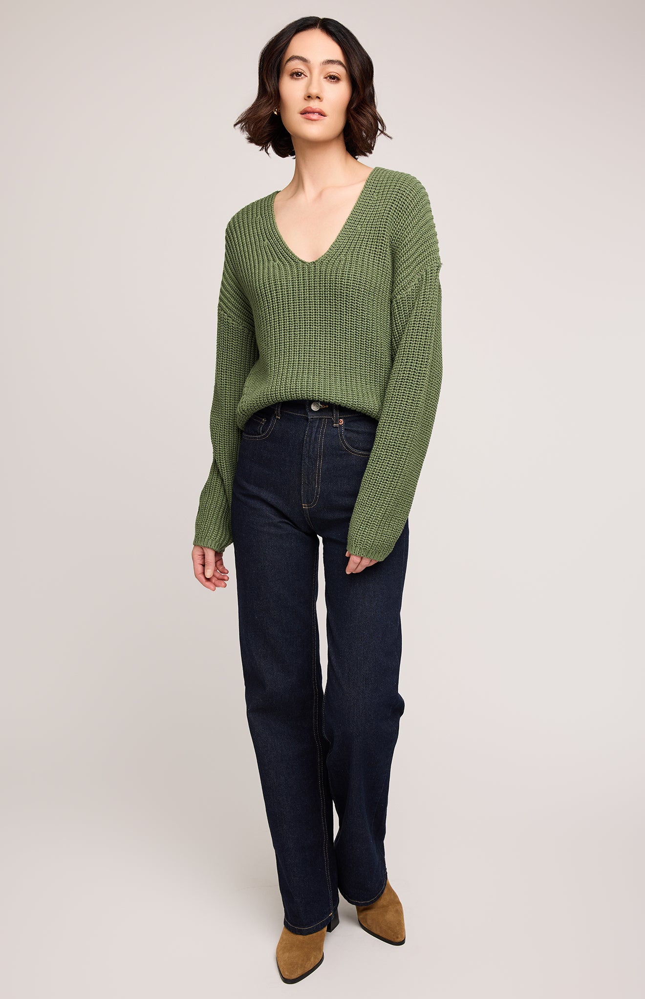 GENTLE FAWN SPENCER SWEATER - IVY