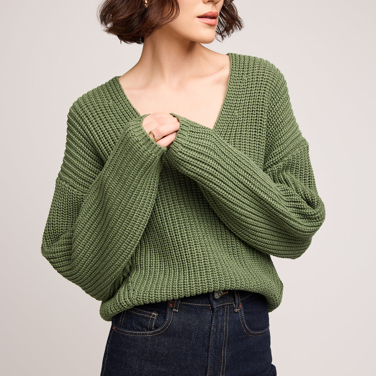 GENTLE FAWN SPENCER SWEATER - IVY