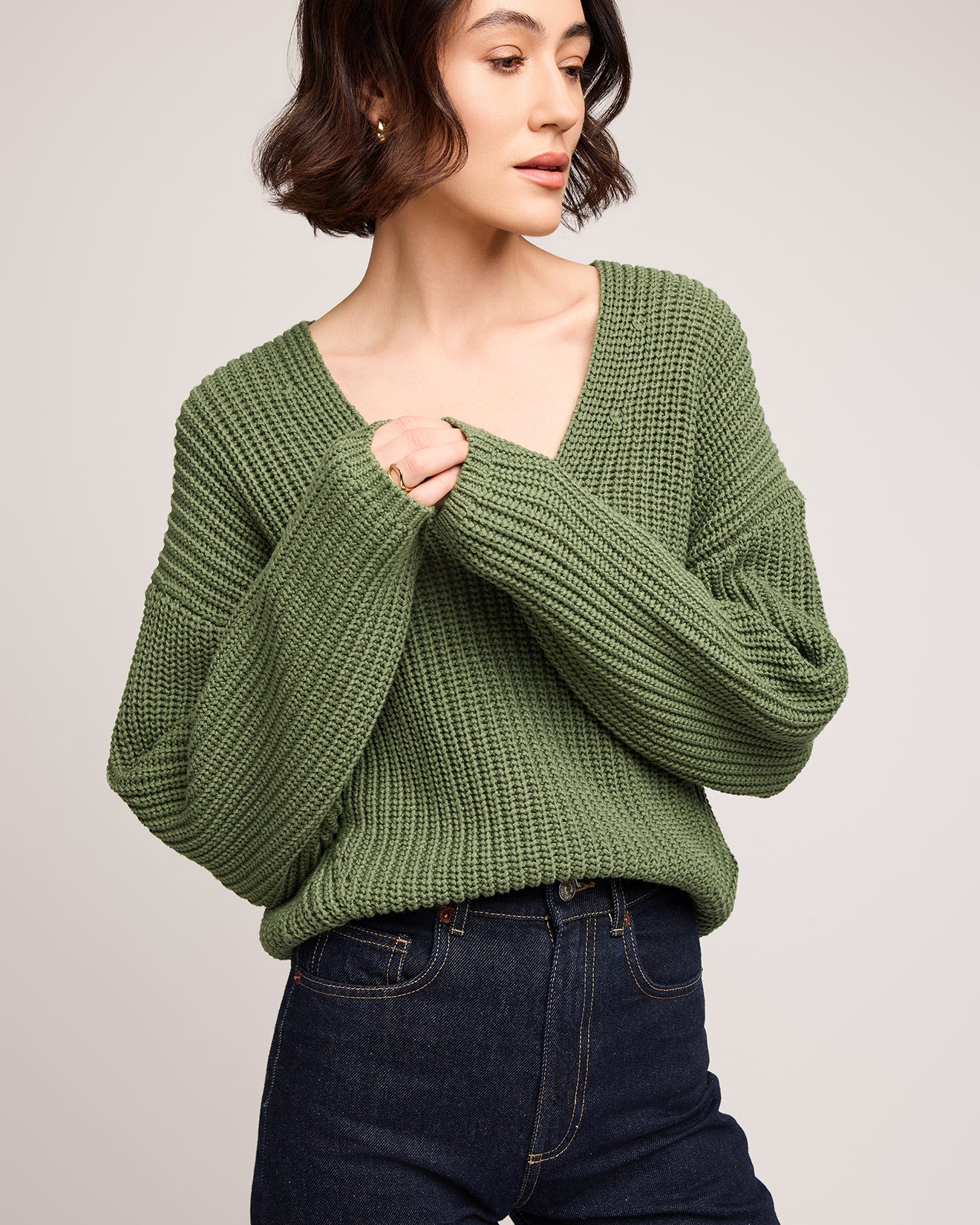 GENTLE FAWN SPENCER SWEATER - IVY
