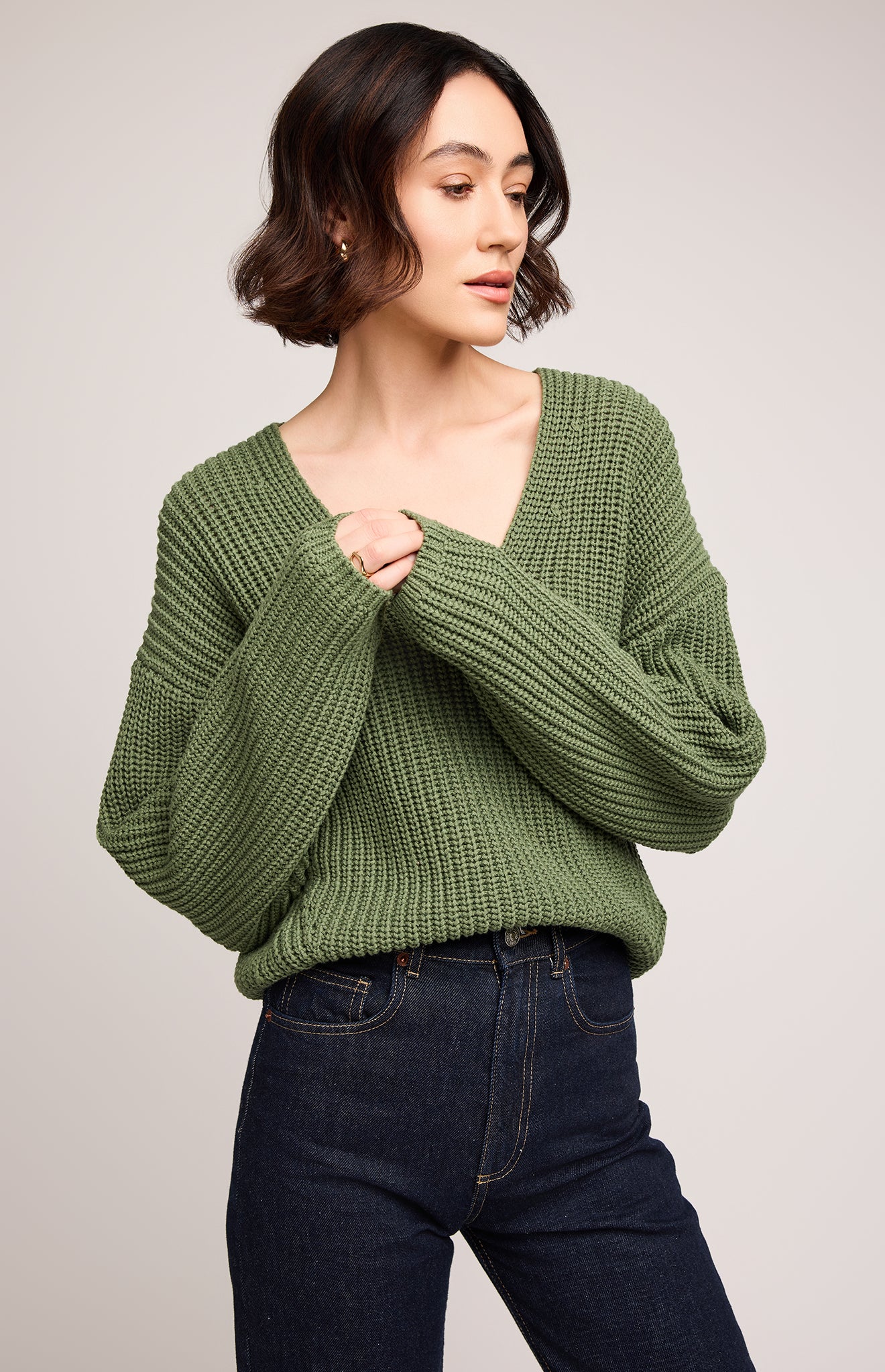 GENTLE FAWN SPENCER SWEATER - IVY