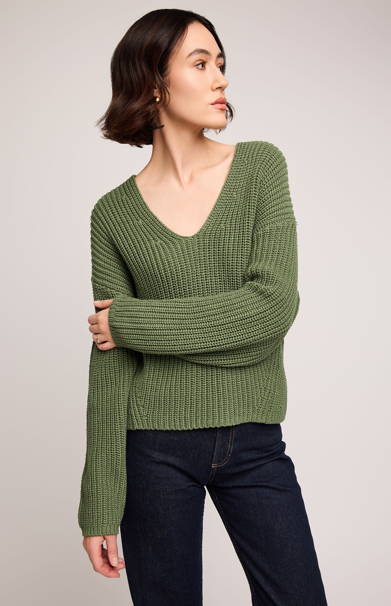GENTLE FAWN SPENCER SWEATER - IVY