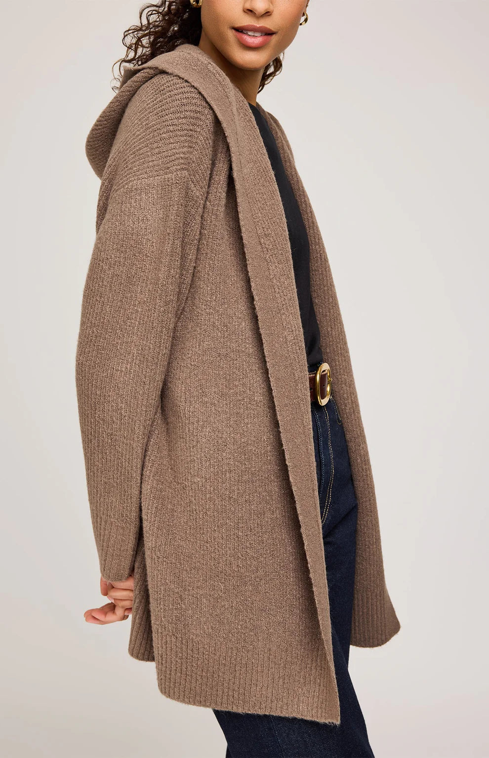 GENTLE FAWN ILANA CARDIGAN - HEATHER BARK