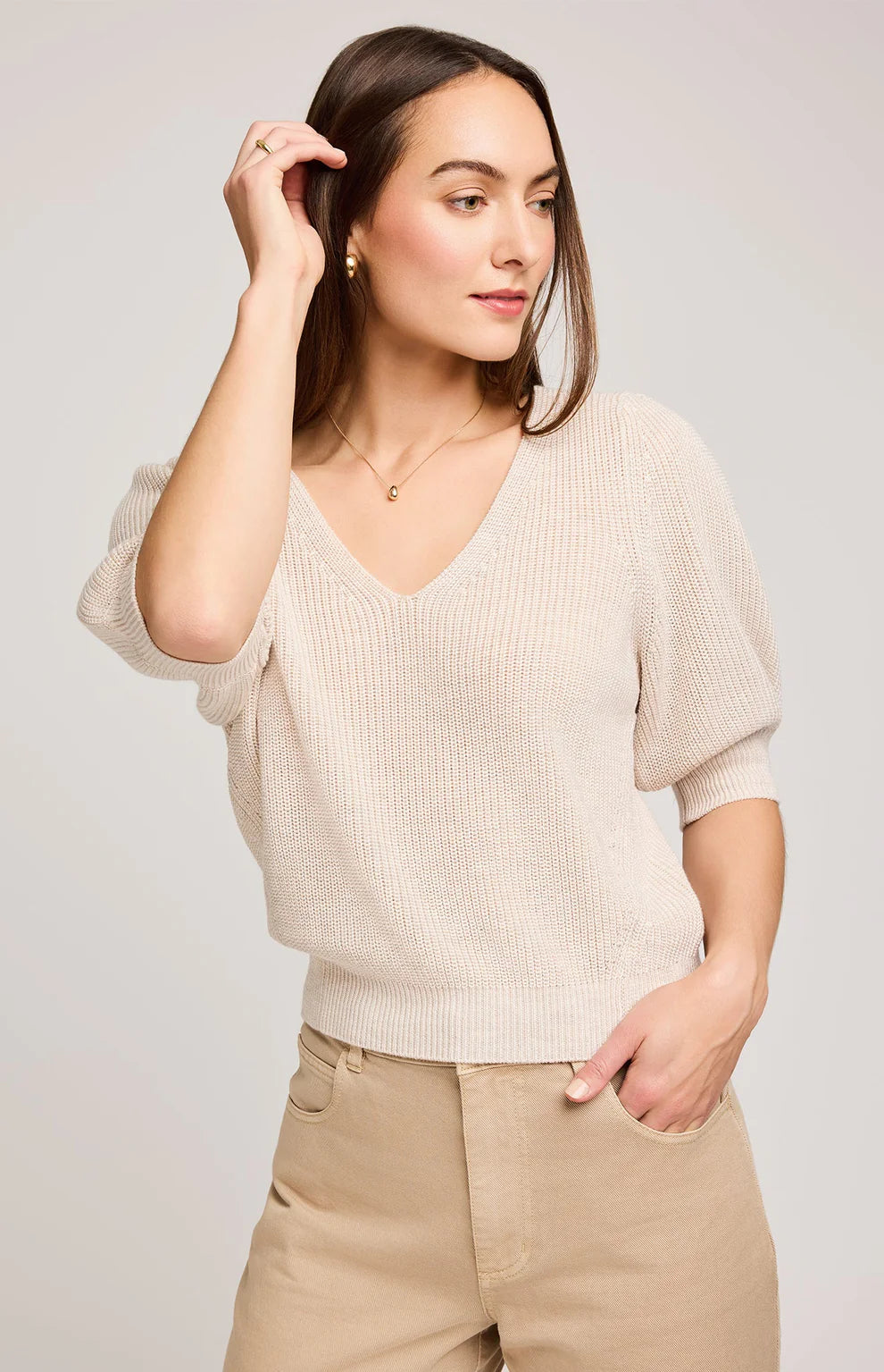 GENTLE FAWN PHOEBE PULLOVER - HEATHER OATMEAL