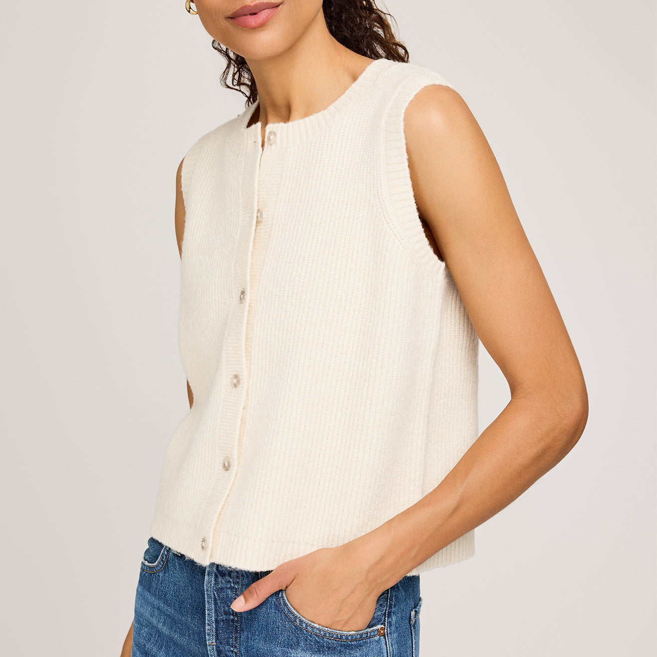 GENTLE FAWN WINNIE VEST - CREAM