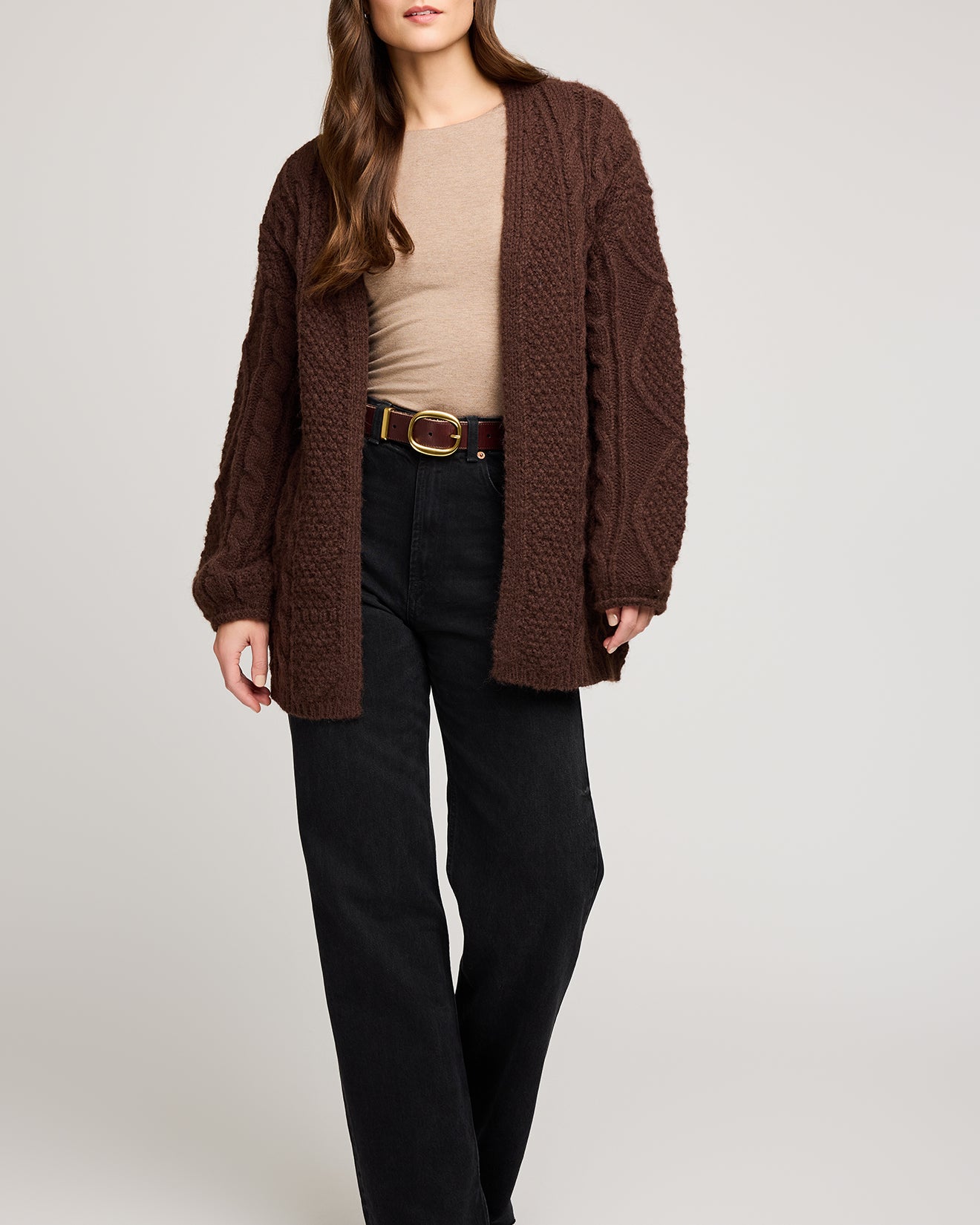 GENTLE FAWN BETTY CARDIGAN - CHOCOLATE