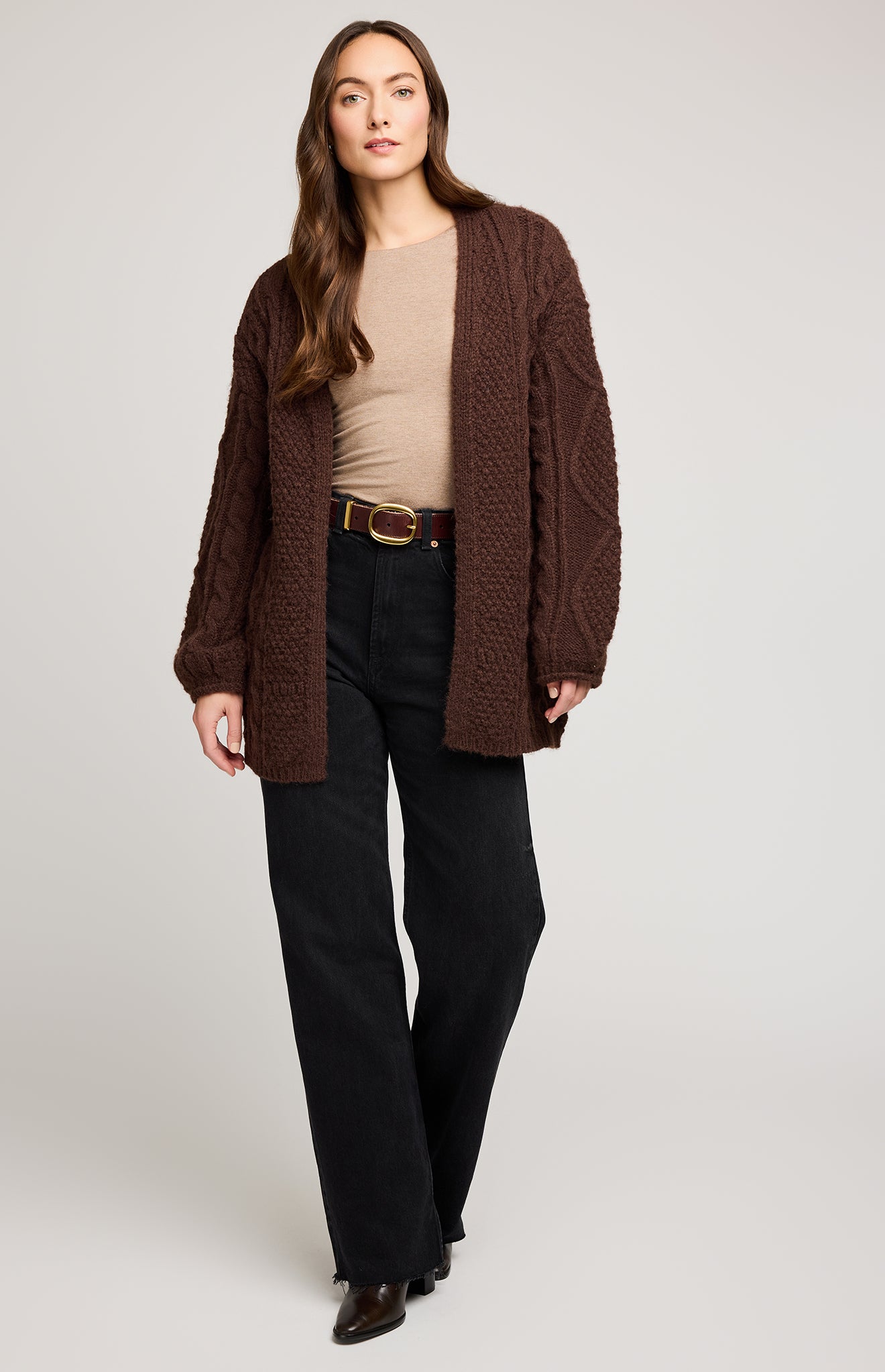 GENTLE FAWN BETTY CARDIGAN - CHOCOLATE