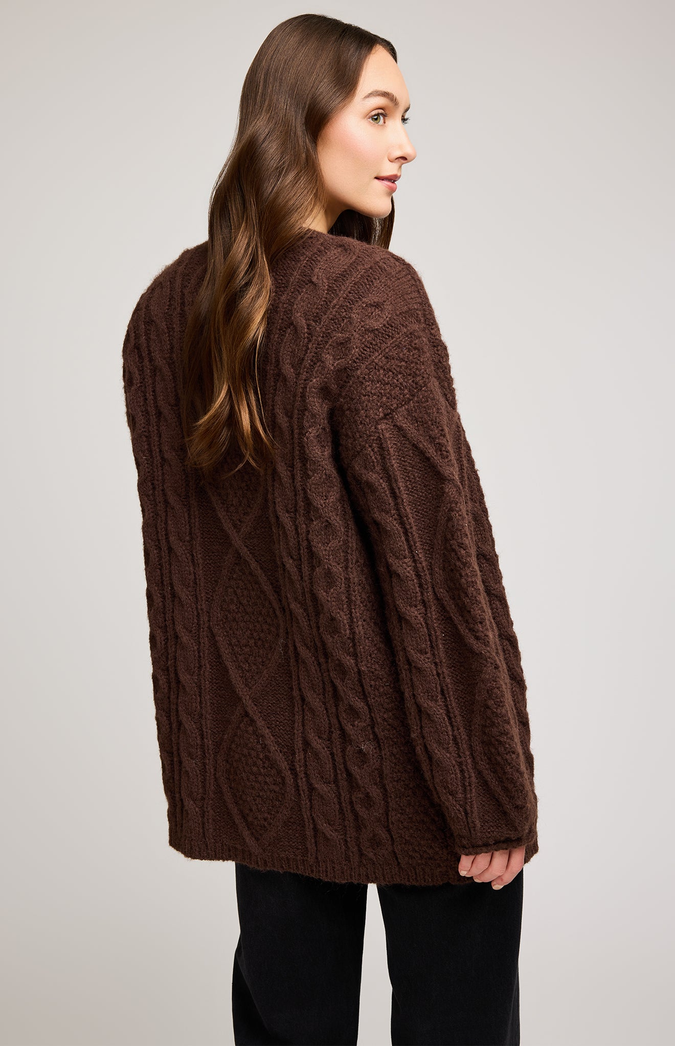 GENTLE FAWN BETTY CARDIGAN - CHOCOLATE