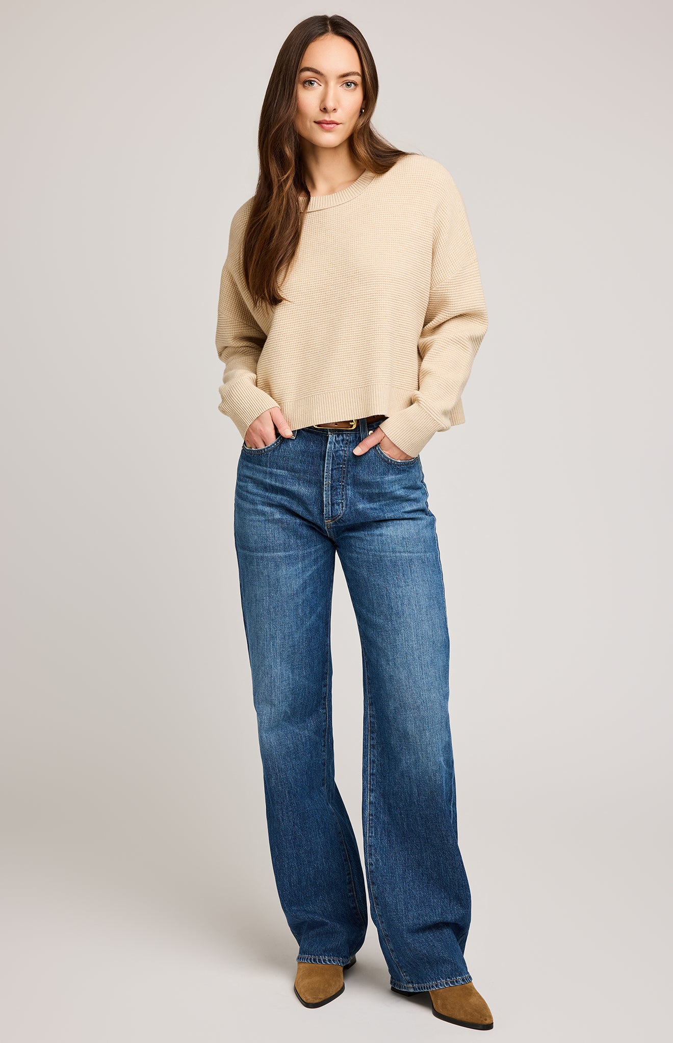 GENTLE FAWN AXEL PULLOVER - HEATHER SANDSTONE