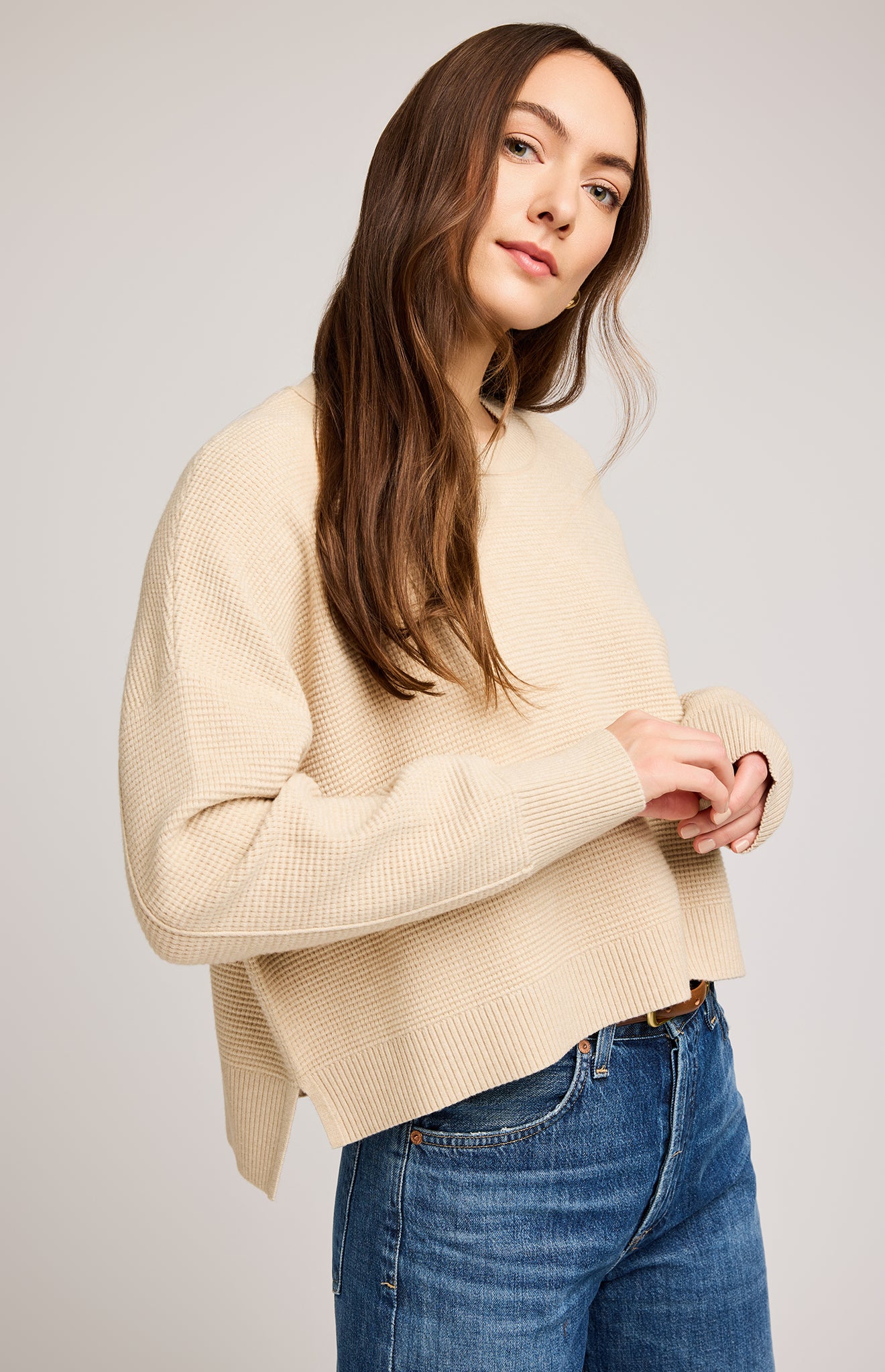 GENTLE FAWN AXEL PULLOVER - HEATHER SANDSTONE