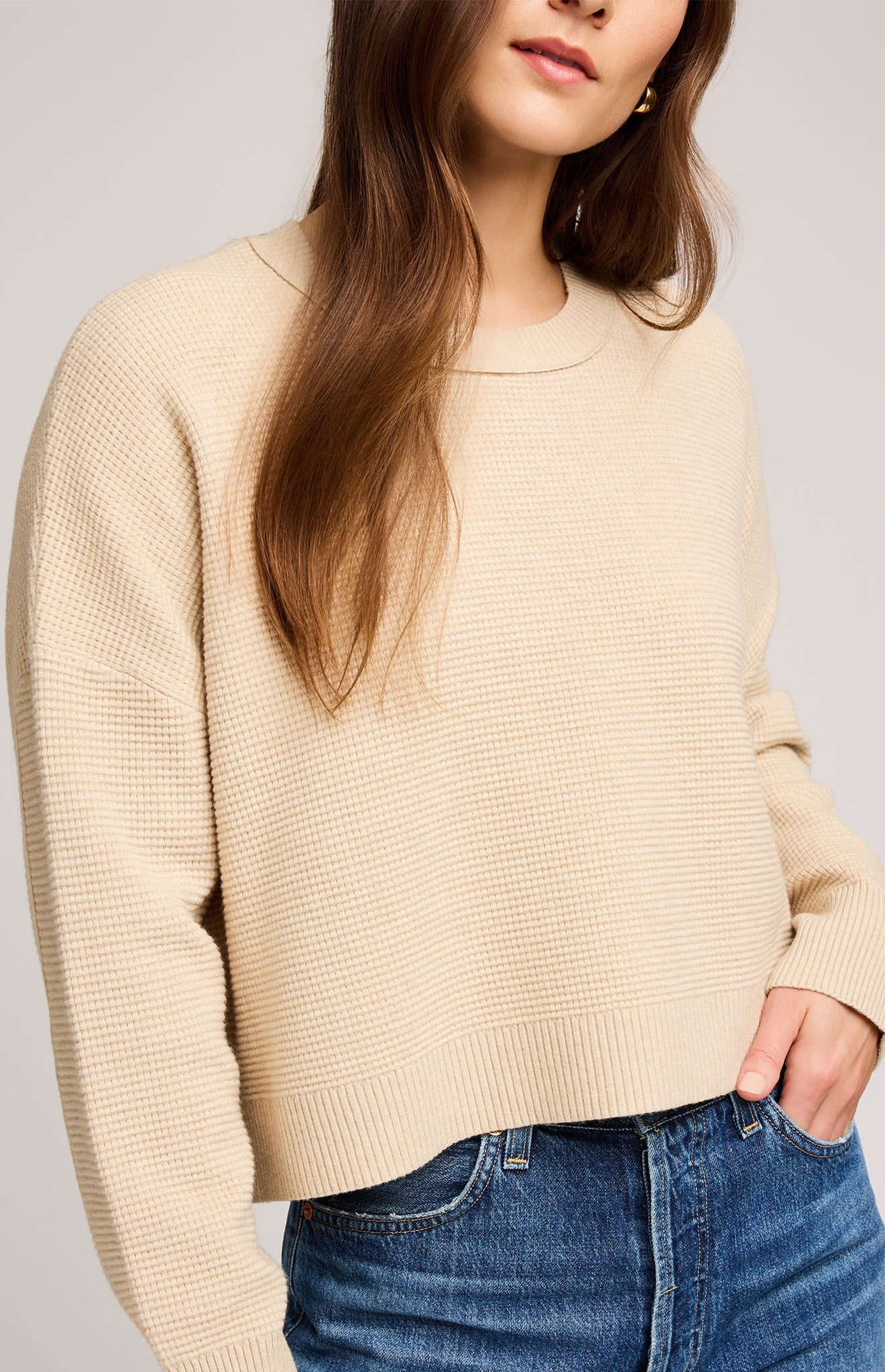 GENTLE FAWN AXEL PULLOVER - HEATHER SANDSTONE
