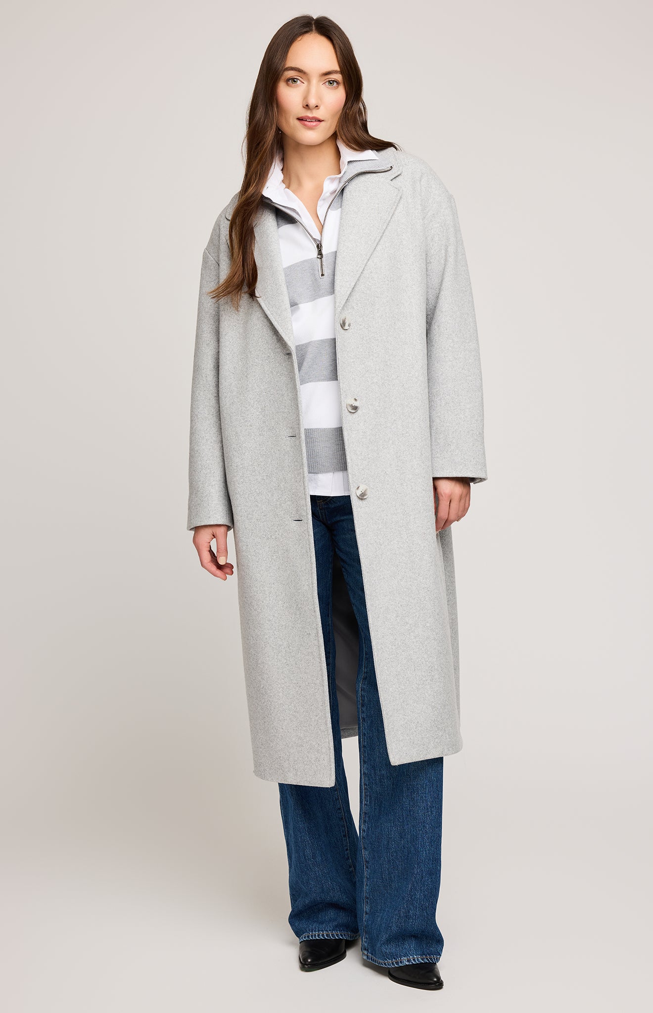 GENTLE FAWN AGATHA COAT - HEATHER GREY