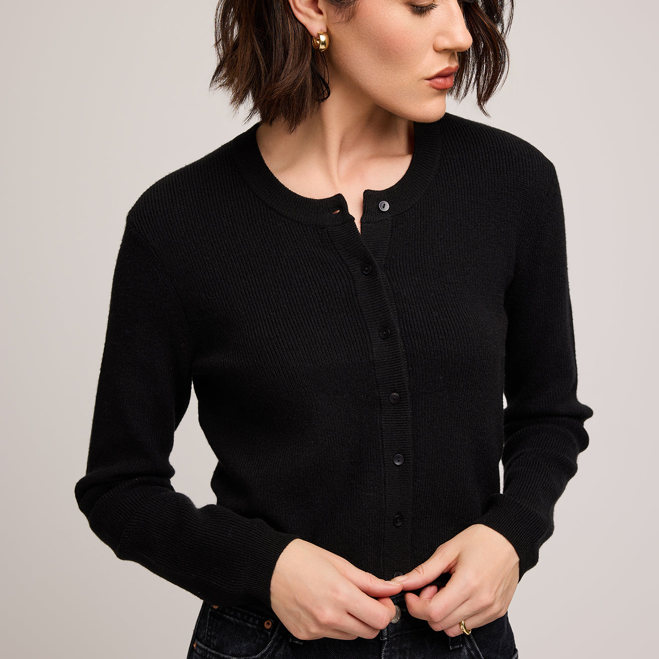 GENTLE FAWN MIRABELLA CARDIGAN - BLACK