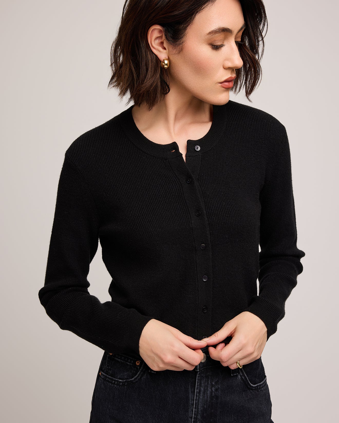 GENTLE FAWN MIRABELLA CARDIGAN - BLACK