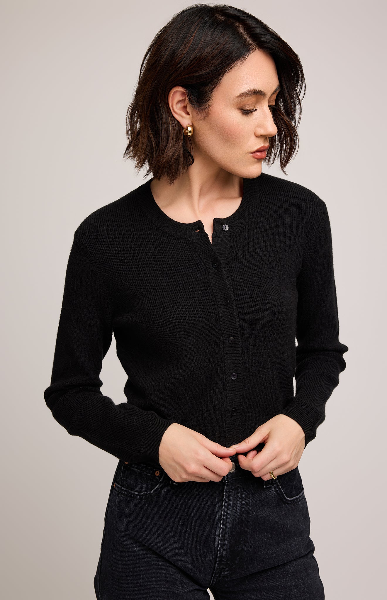 GENTLE FAWN MIRABELLA CARDIGAN - BLACK