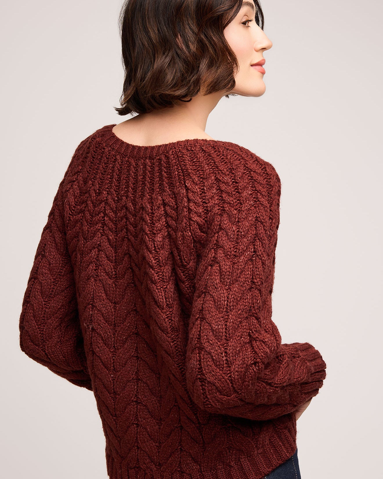 GENTLE FAWN LORENZO SWEATER - MAHOGANY