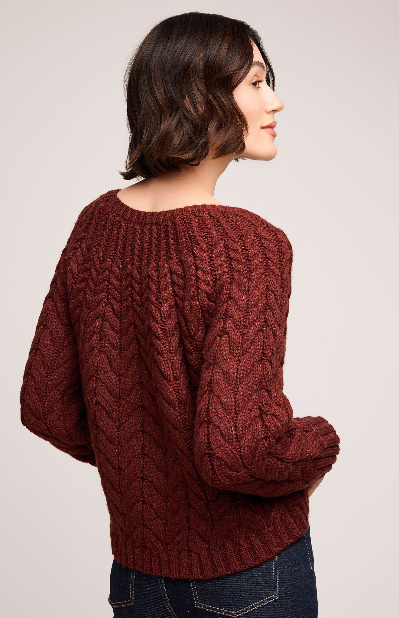 GENTLE FAWN LORENZO SWEATER - MAHOGANY