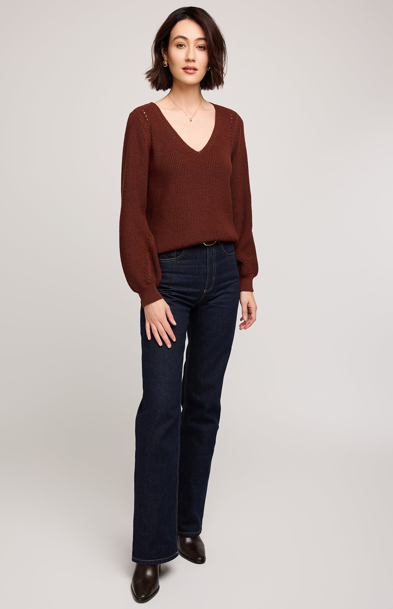 GENTLE FAWN HAILEY PULLOVER - MAHOGANY