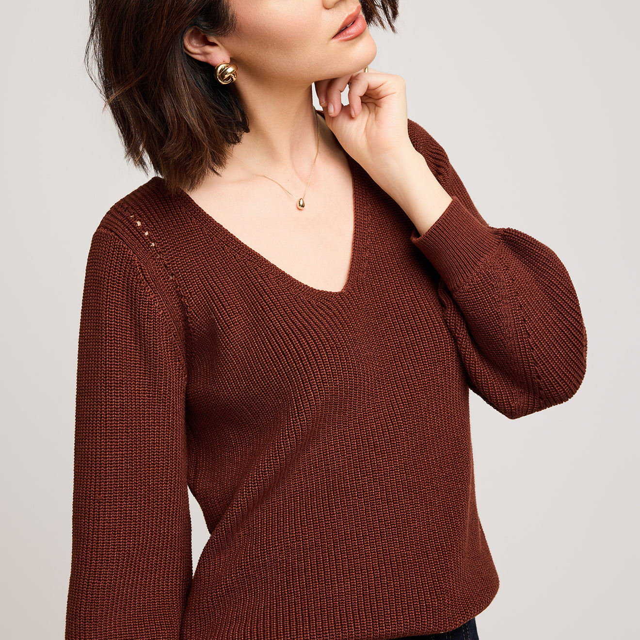 GENTLE FAWN HAILEY PULLOVER - MAHOGANY