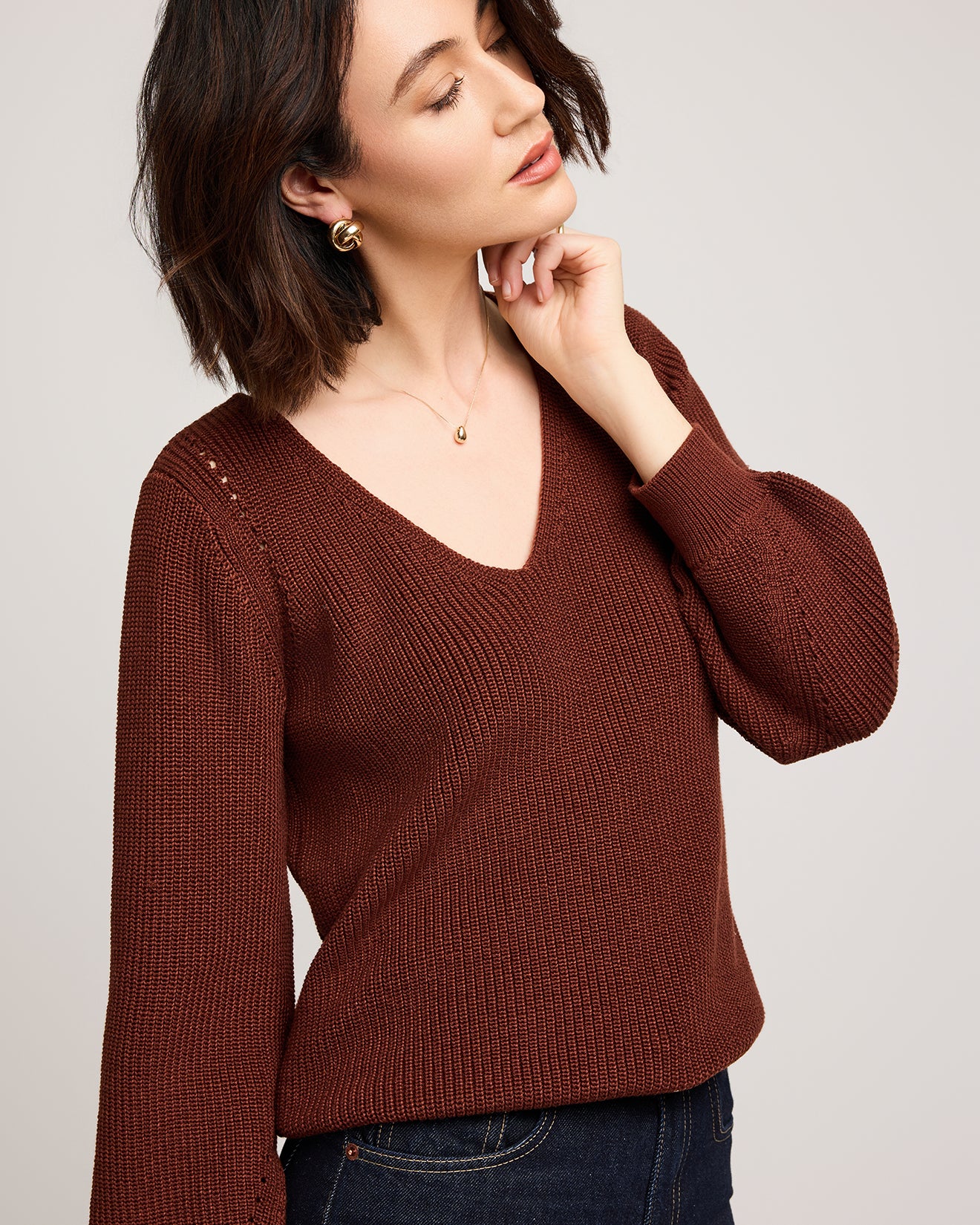 GENTLE FAWN HAILEY PULLOVER - MAHOGANY