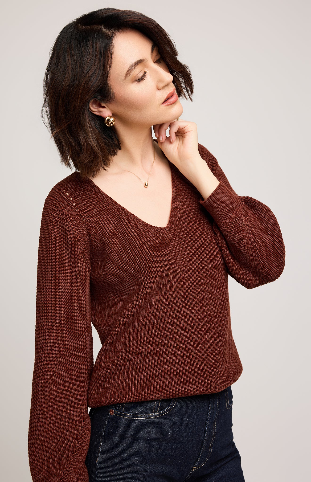 GENTLE FAWN HAILEY PULLOVER - MAHOGANY