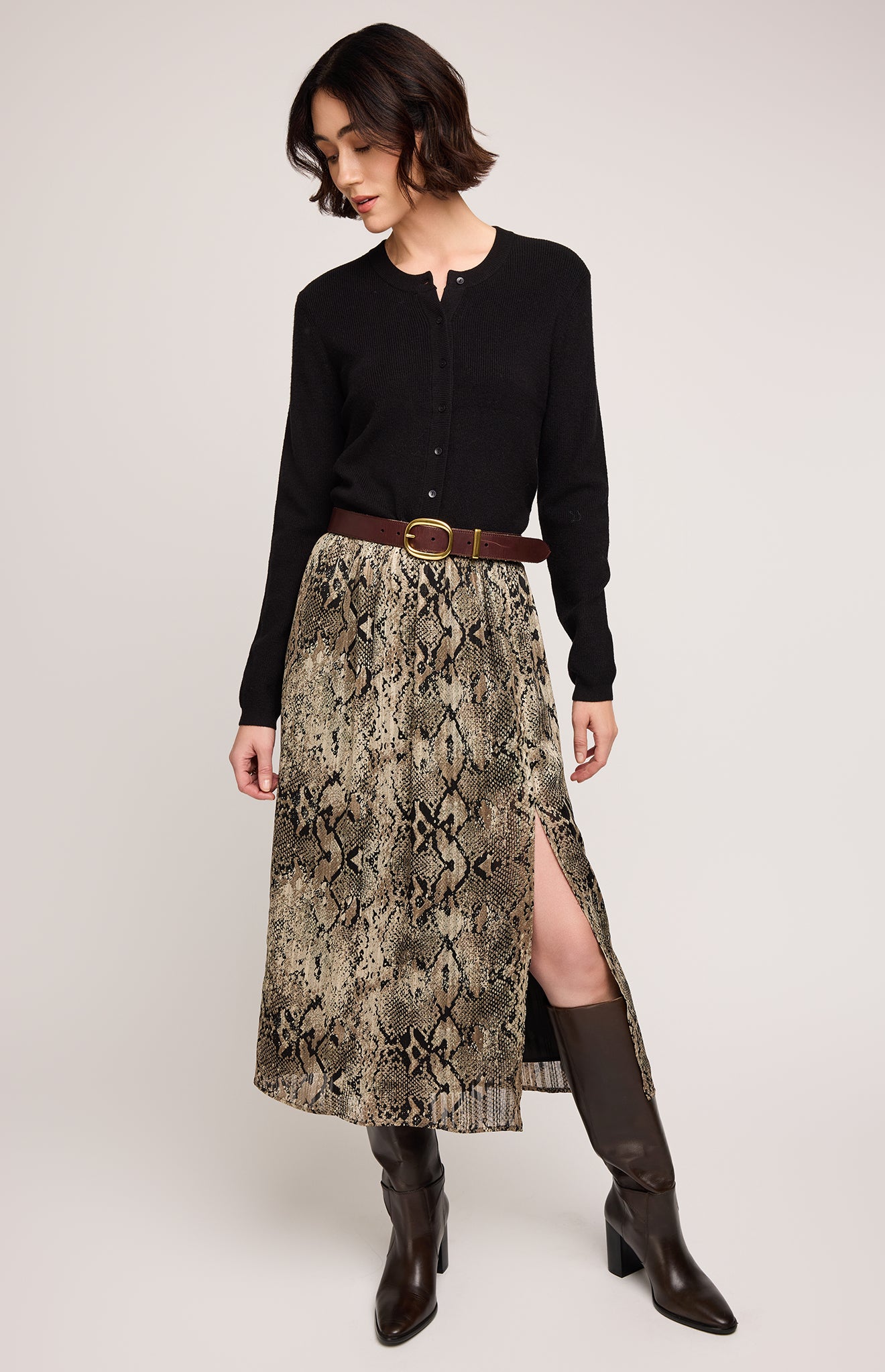 GENTLE FAWN ADELINE PRINTED SKIRT - TOPAZ SNAKE