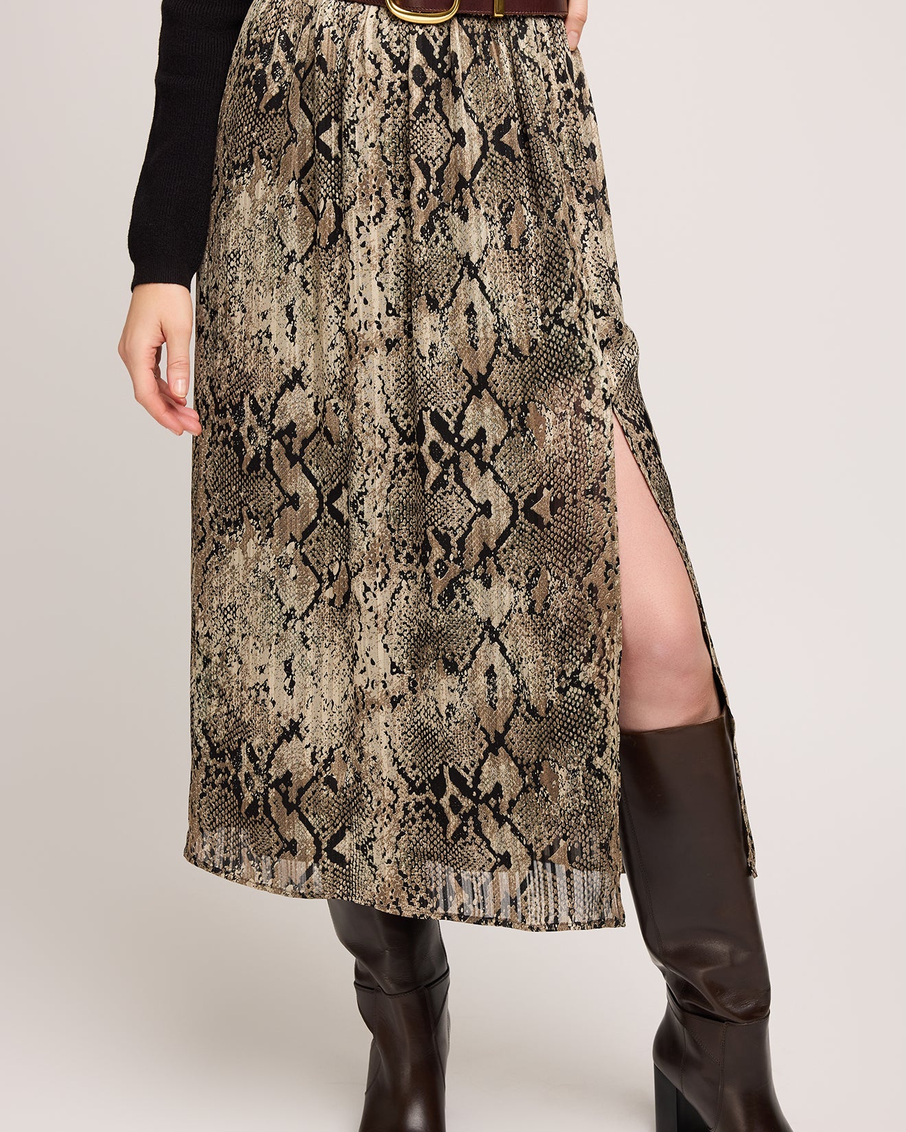 GENTLE FAWN ADELINE PRINTED SKIRT - TOPAZ SNAKE