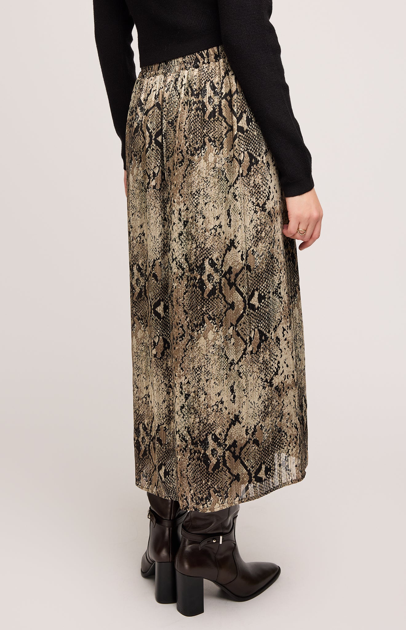 GENTLE FAWN ADELINE PRINTED SKIRT - TOPAZ SNAKE