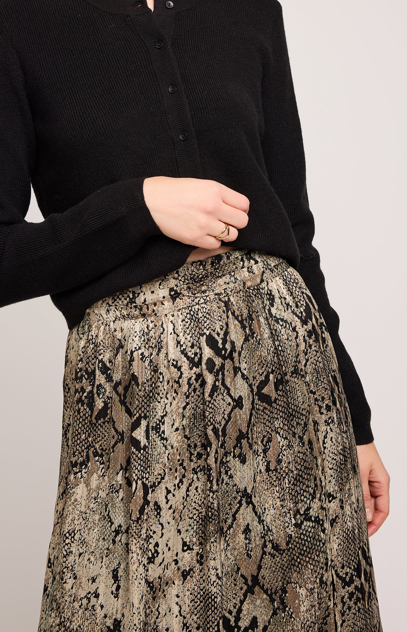 GENTLE FAWN ADELINE PRINTED SKIRT - TOPAZ SNAKE