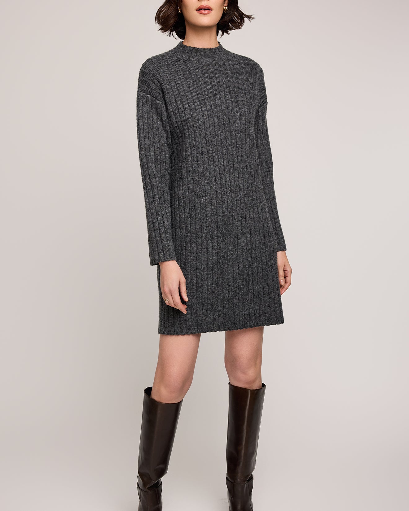 GENTLE FAWN YVETTE DRESS - CHARCOAL HEATHER