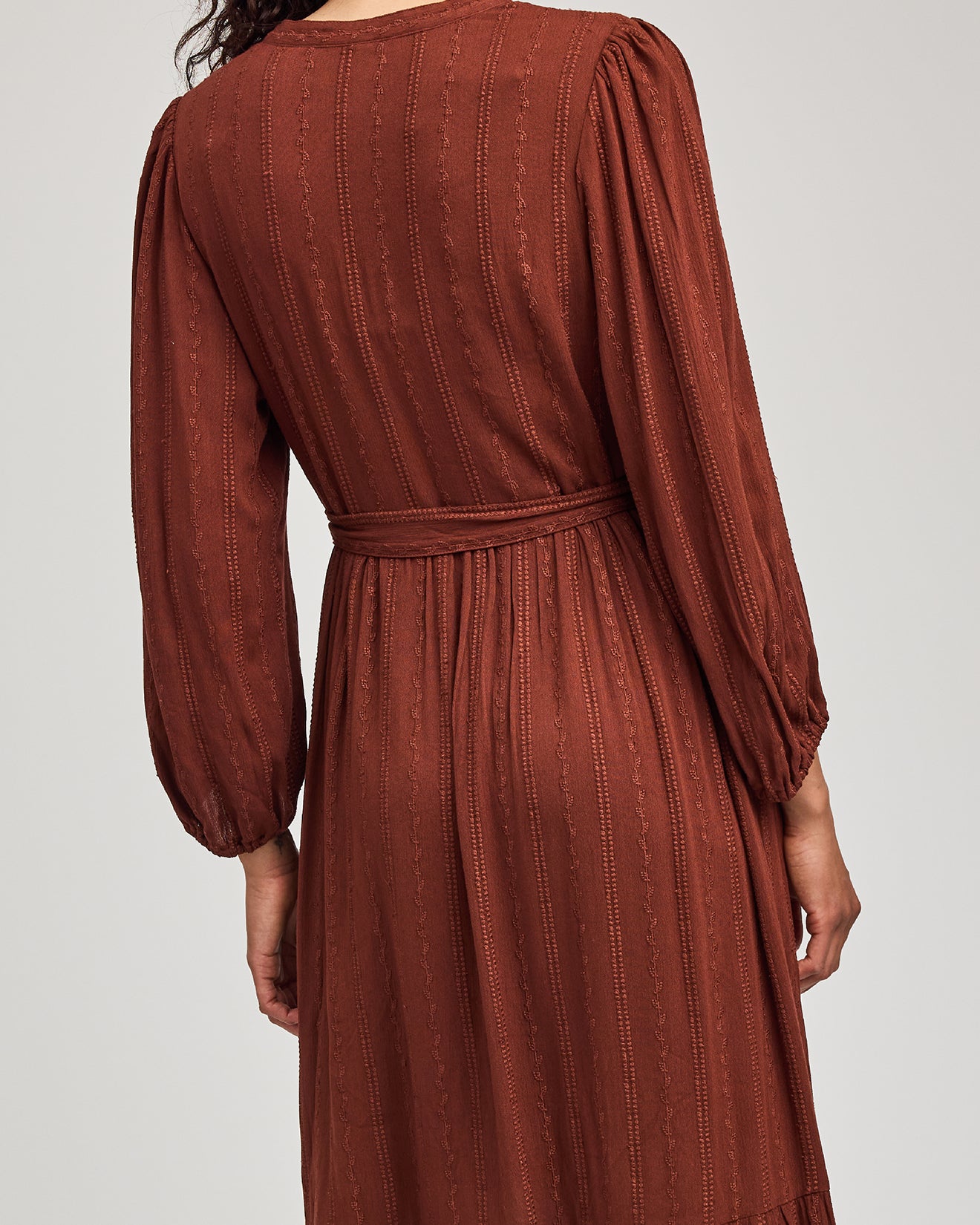 GENTLE FAWN MONROE MIDI DRESS - MAHOGONY