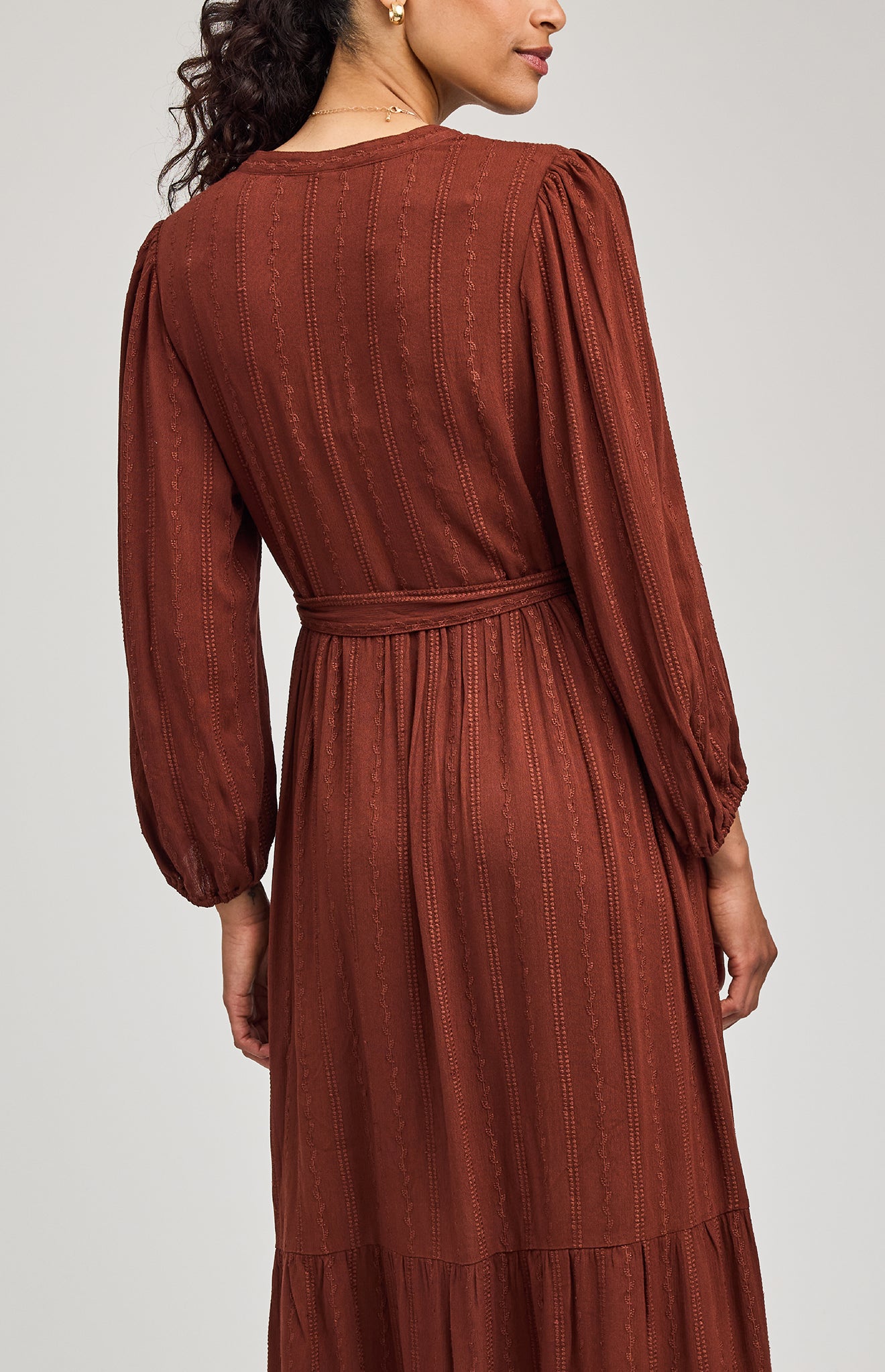 GENTLE FAWN MONROE MIDI DRESS - MAHOGONY