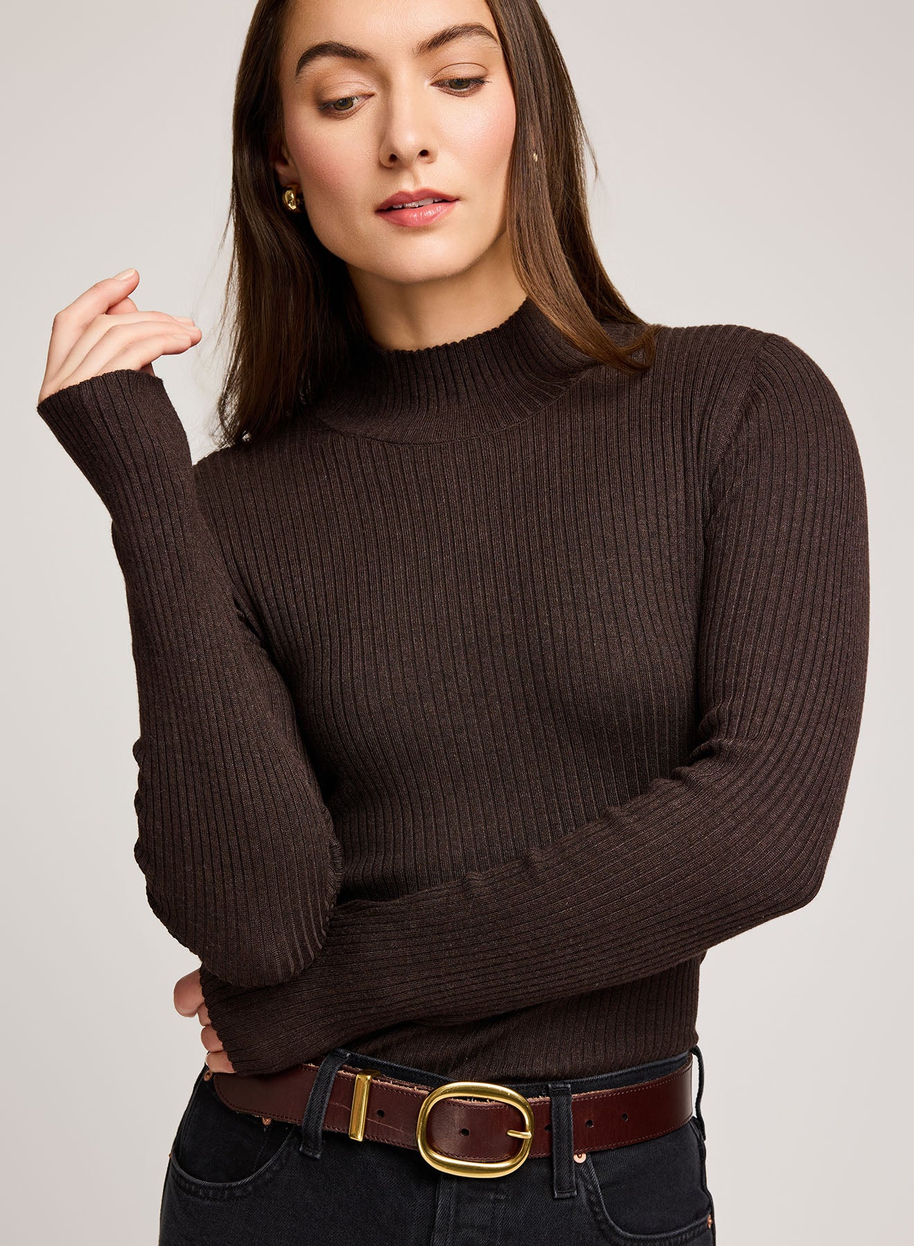GENTLE FAWN ARLEN SWEATER - HEATHER DARKWOOD
