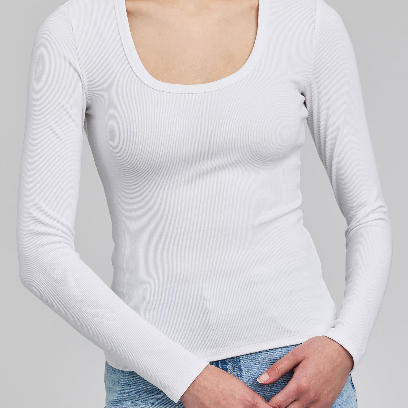 GENTLE FAWN LIBBY BASIC LONG SLEEVE - WHITE