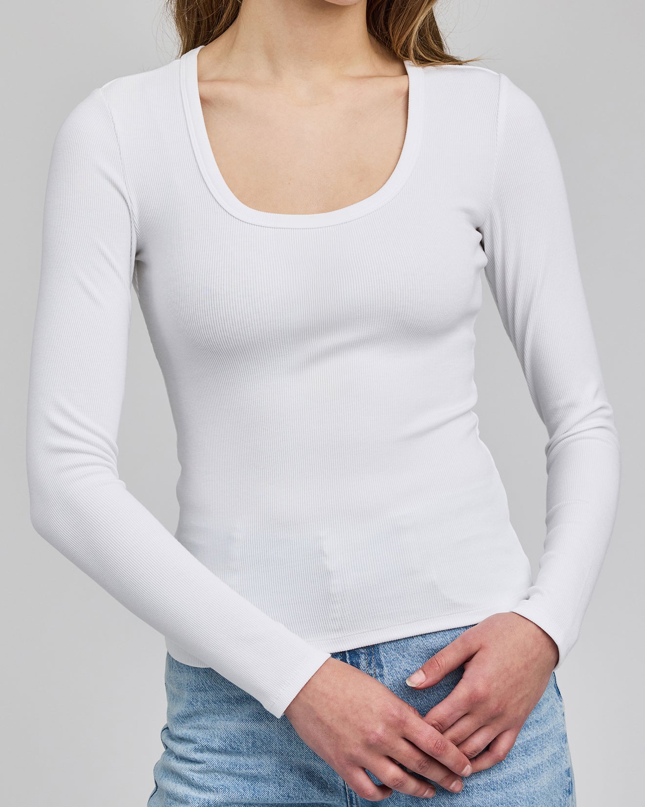 GENTLE FAWN LIBBY BASIC LONG SLEEVE - WHITE