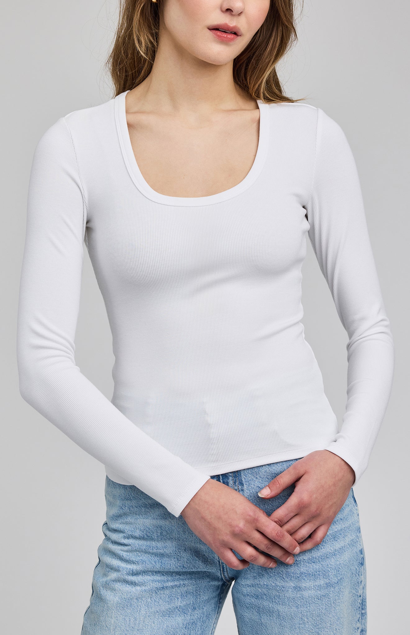 GENTLE FAWN LIBBY BASIC LONG SLEEVE - WHITE