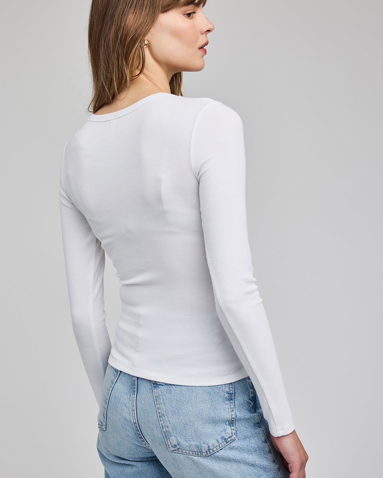 GENTLE FAWN LIBBY BASIC LONG SLEEVE - WHITE
