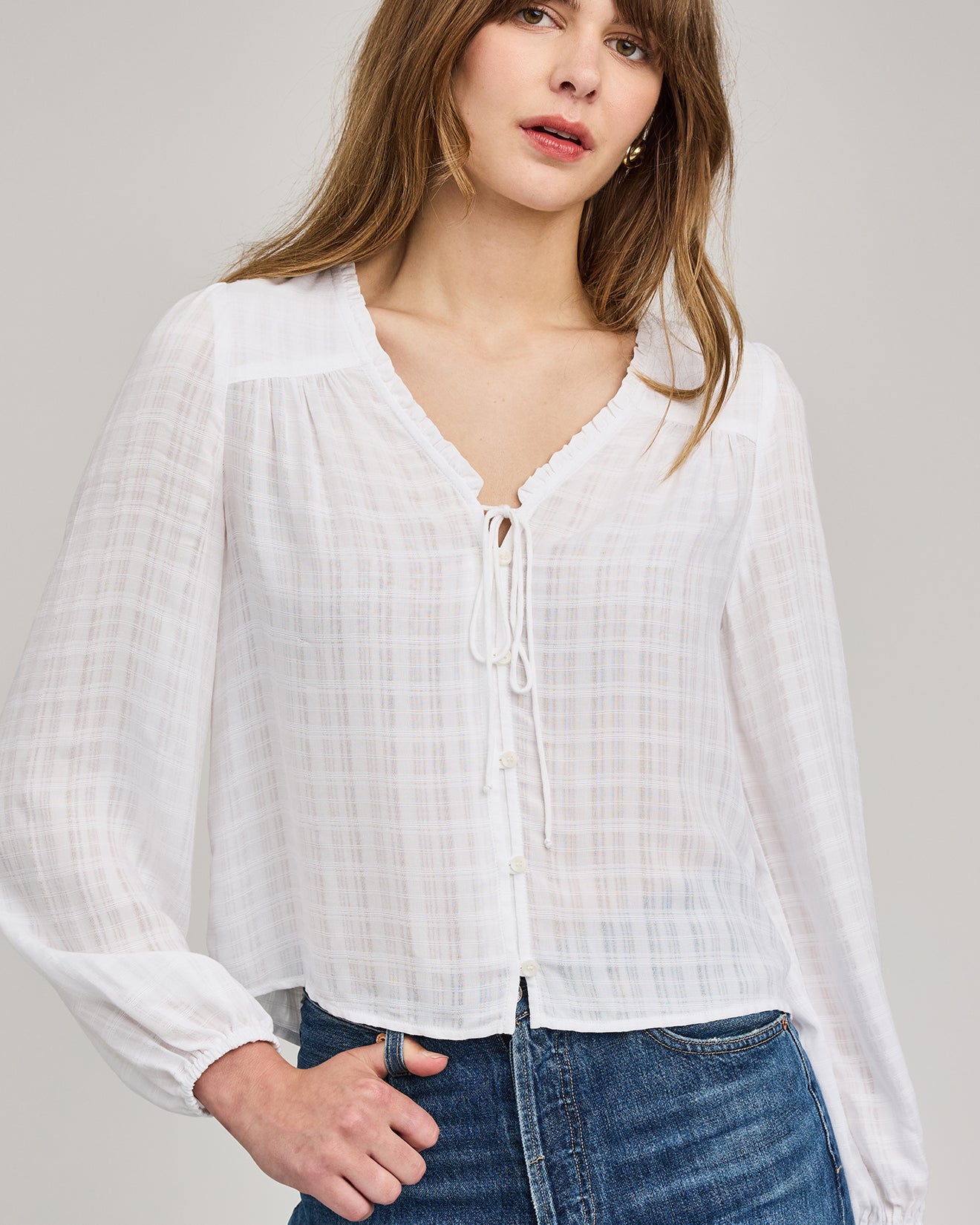 GENTLE FAWN VANESSA BLOUSE - WHITE