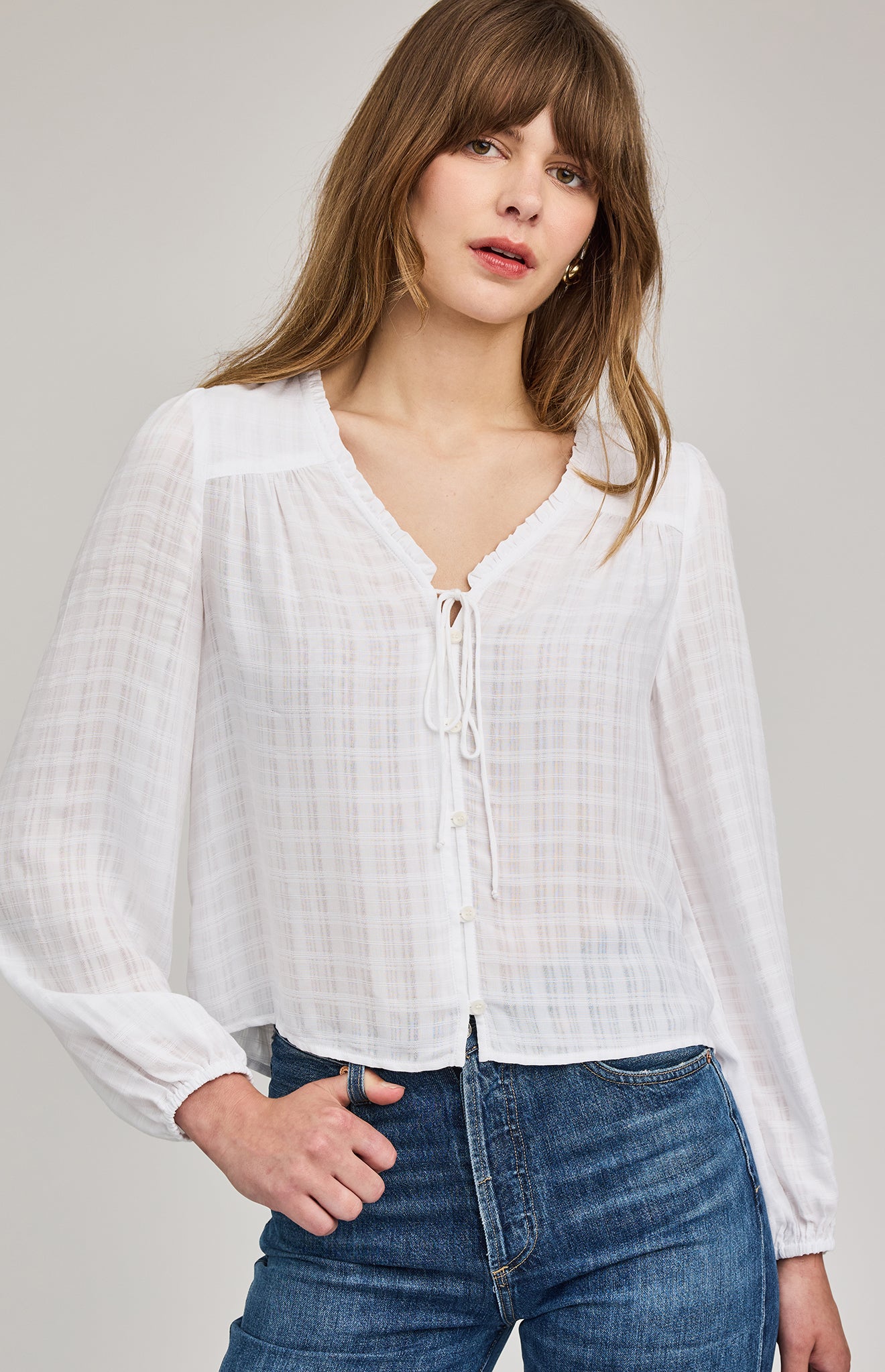 GENTLE FAWN VANESSA BLOUSE - WHITE