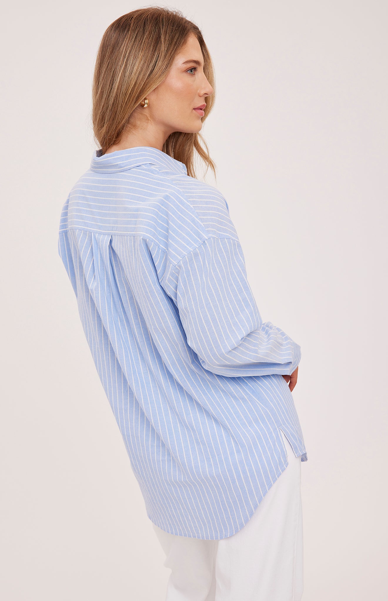 GENTLE FAWN ORLANDO BUTTON DOWN - SKY STRIPE