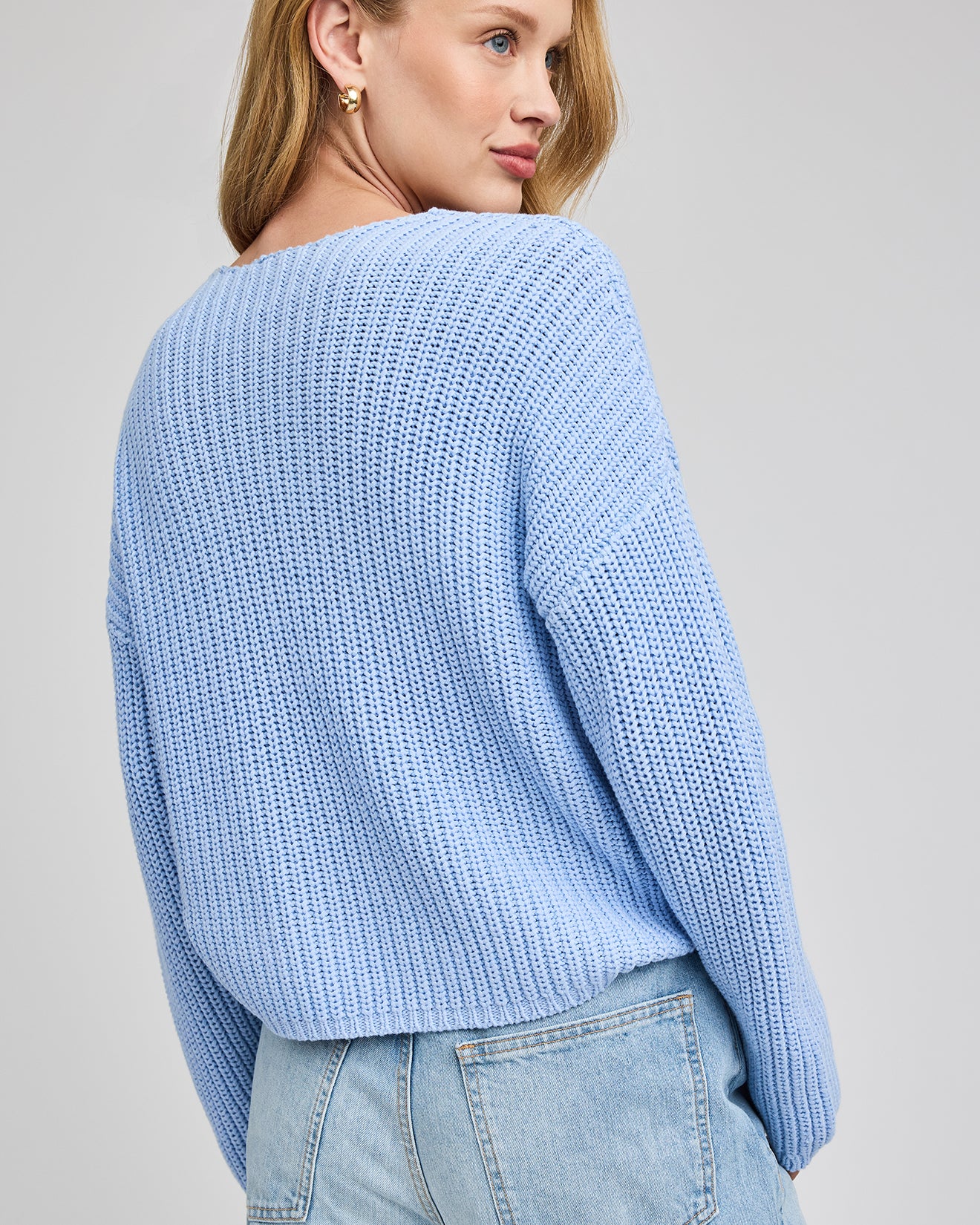 GENTLE FAWN SPENCER V NECK SWEATER - SKY