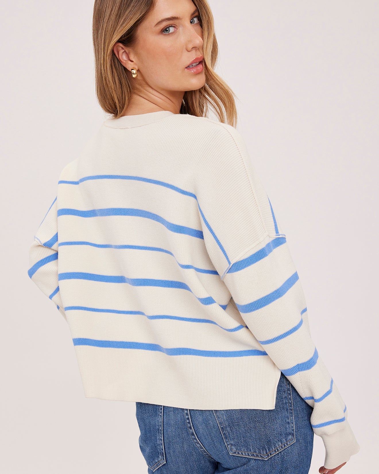 GENTLE FAWN ECHO STRIPE PULLOVER - SKY STRIPE