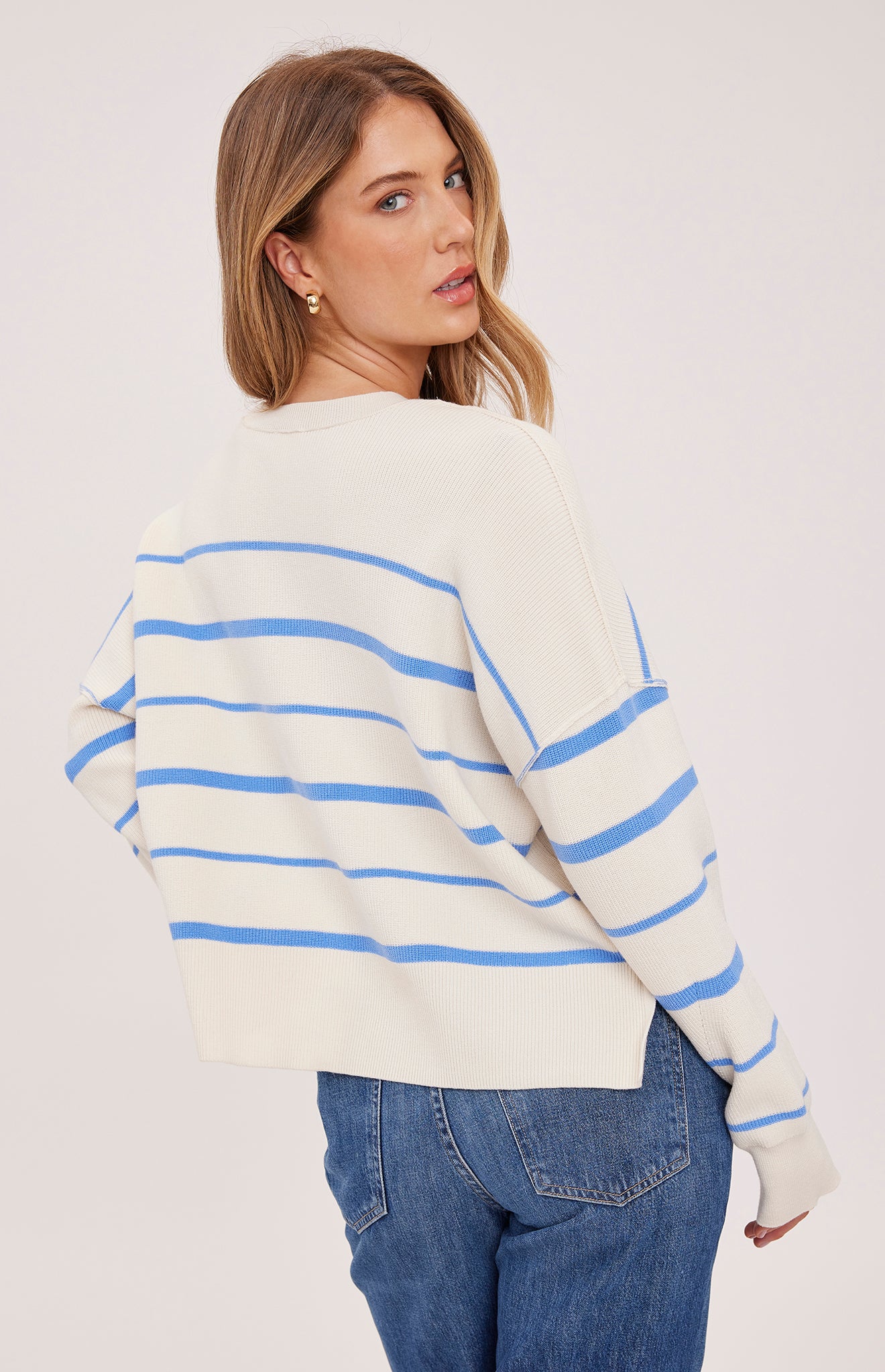 GENTLE FAWN ECHO STRIPE PULLOVER - SKY STRIPE