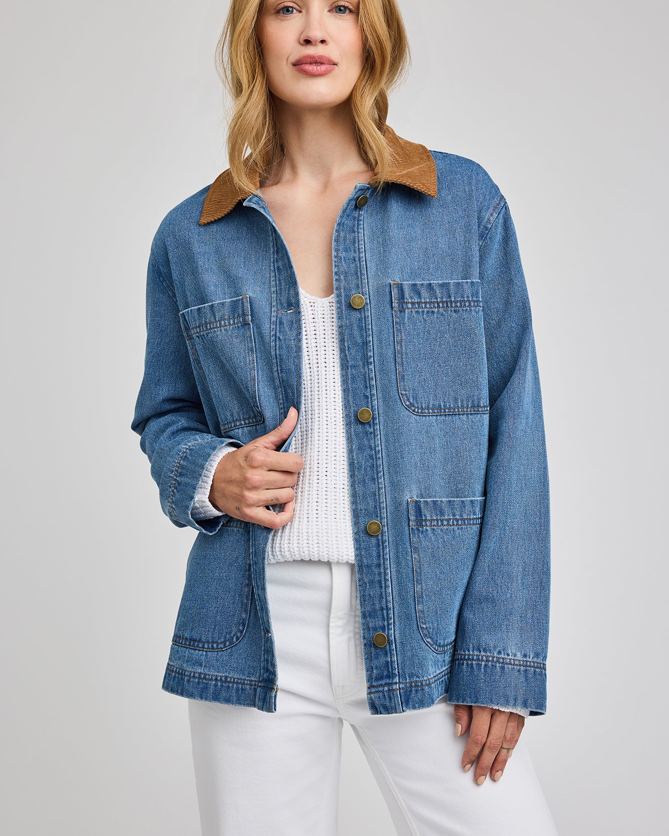 GENTLE FAWN FLYNN BARN JACKET - LIGHT WASH