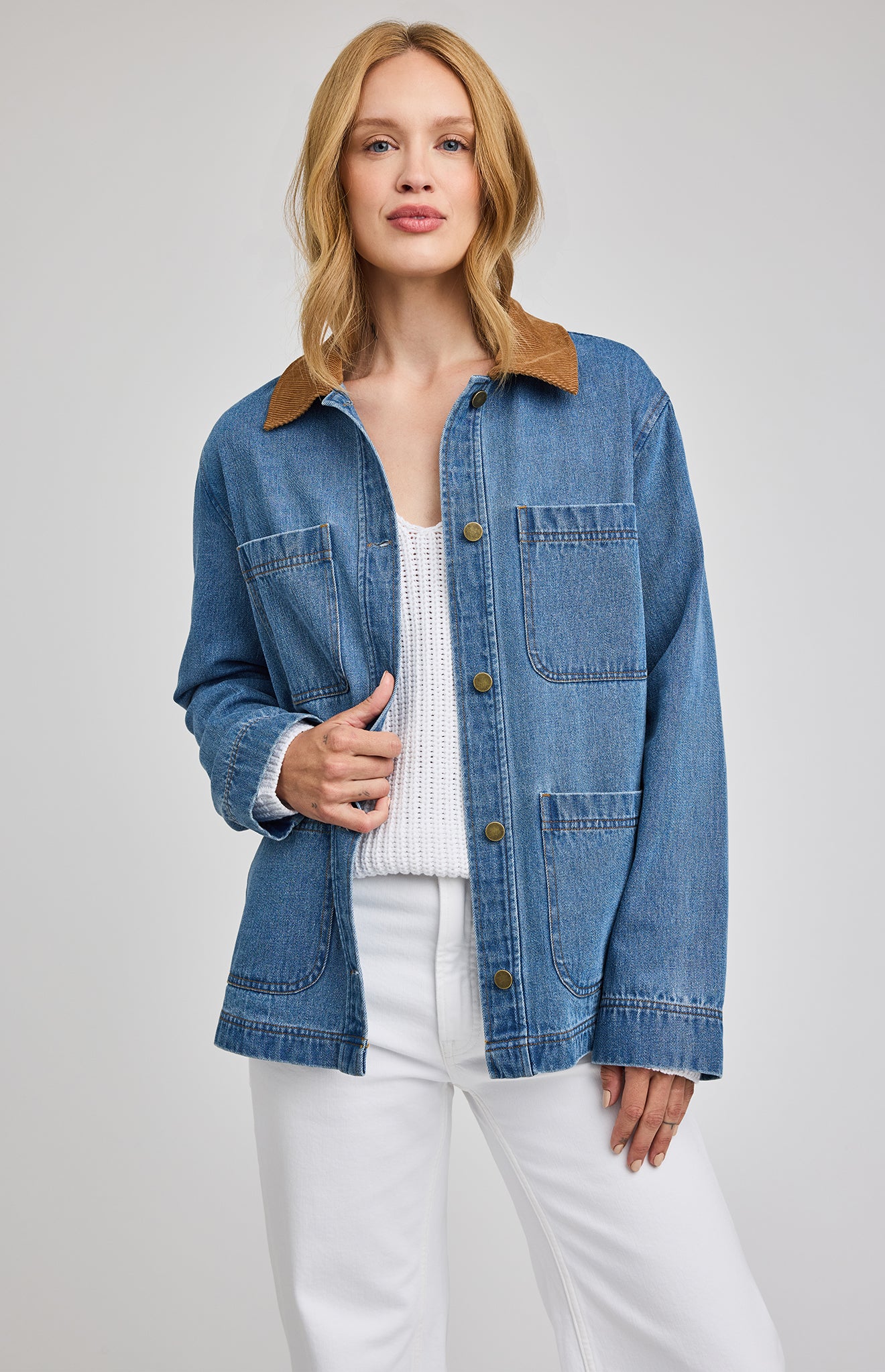 GENTLE FAWN FLYNN BARN JACKET - LIGHT WASH