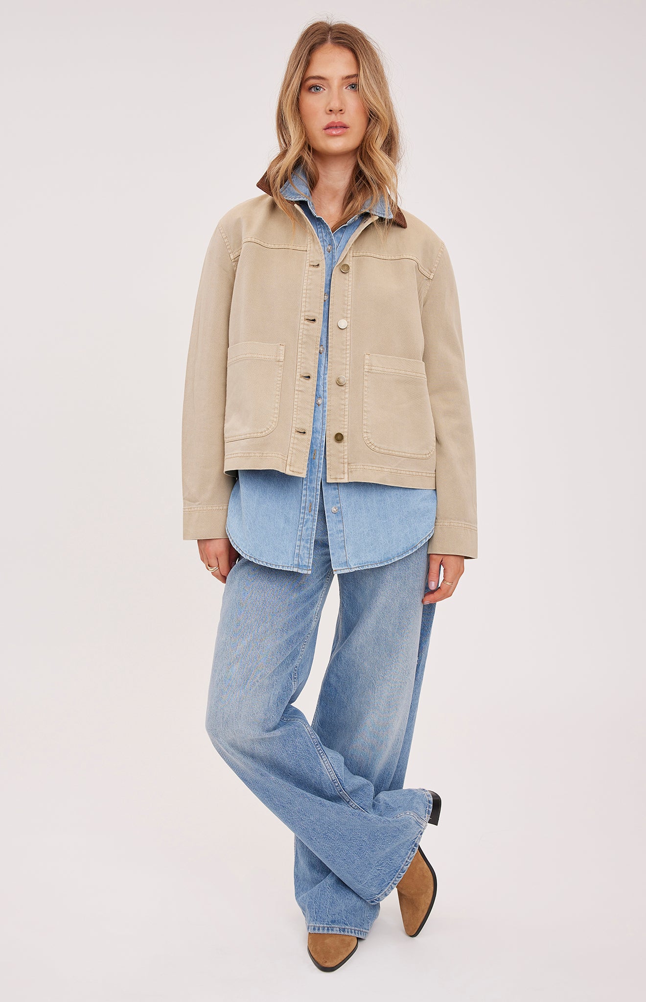 GENTLE FAWN ARCHER CROPPED BARN JACKET - TAN