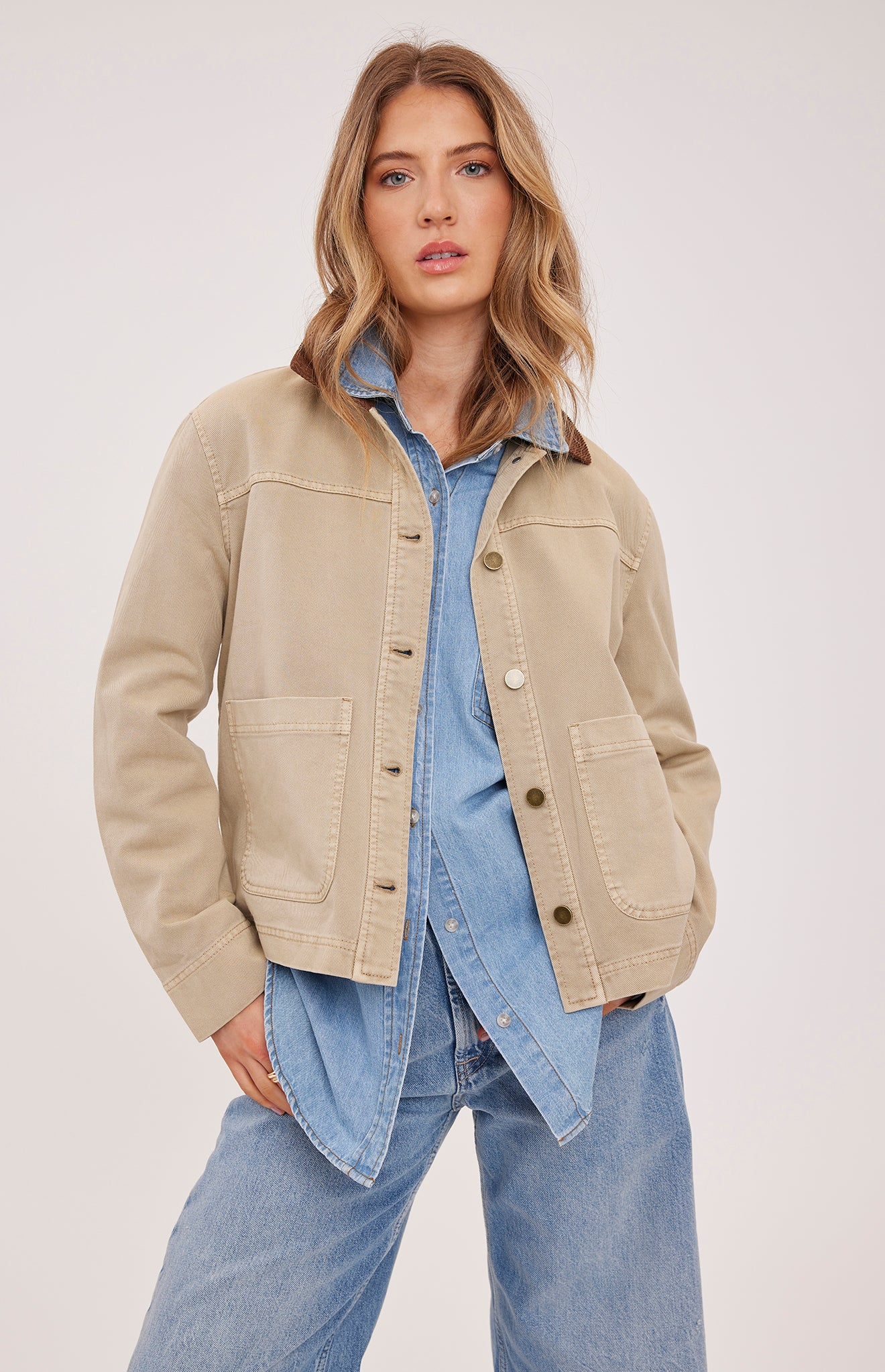 GENTLE FAWN ARCHER CROPPED BARN JACKET - TAN
